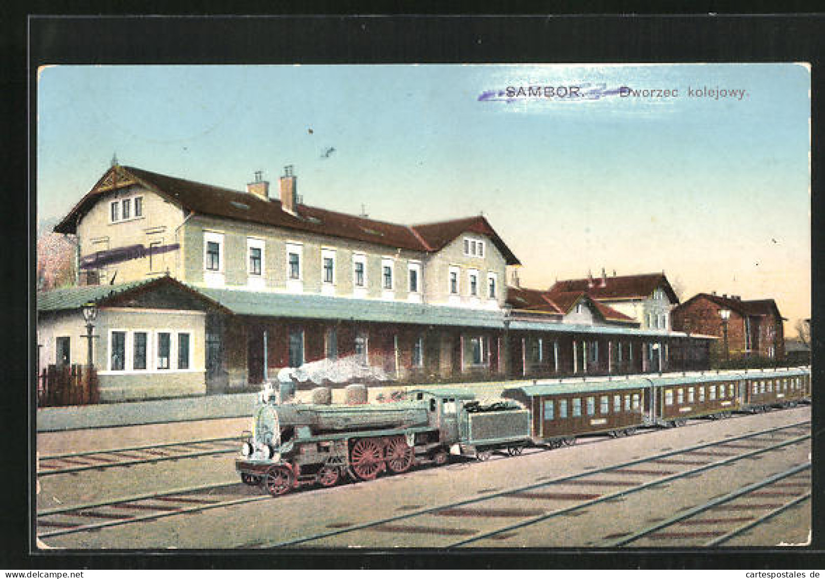 AK Sambor, Dworzec Kolejowy, Bahnhof  - Ucrania