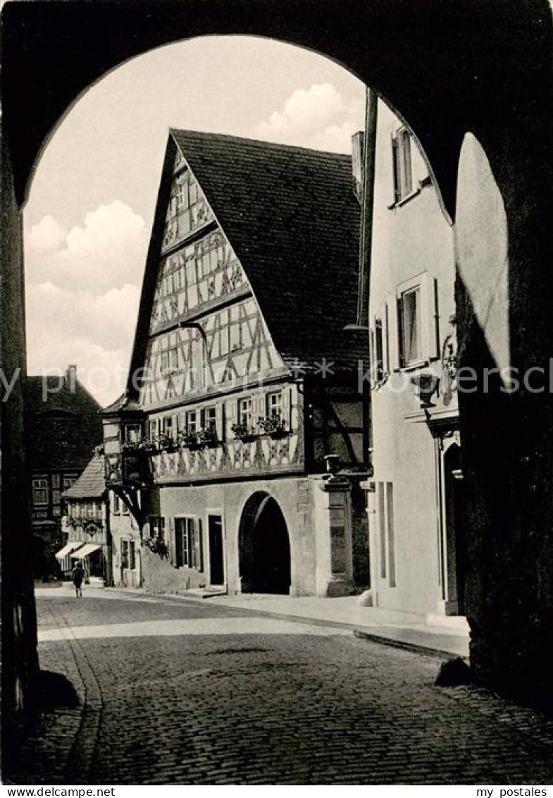 73865739 Uffenheim Blick Durch Das Wuerzburger Tor Altstadt Uffenheim - Sonstige & Ohne Zuordnung