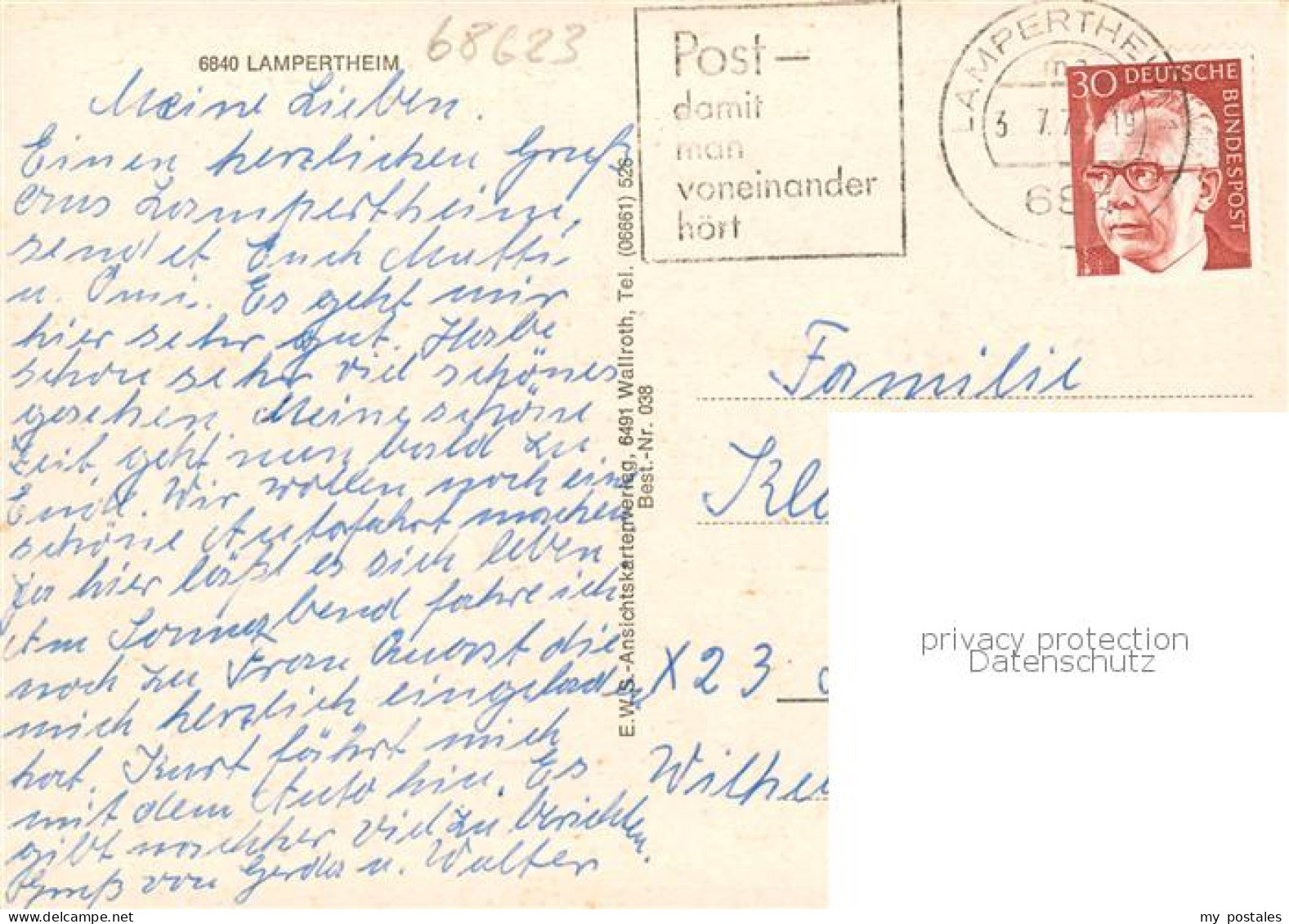 73865690 Lampertheim Bergstrasse Amtsgericht Dom Altrhein Berufsschule Kaiserstr - Other & Unclassified