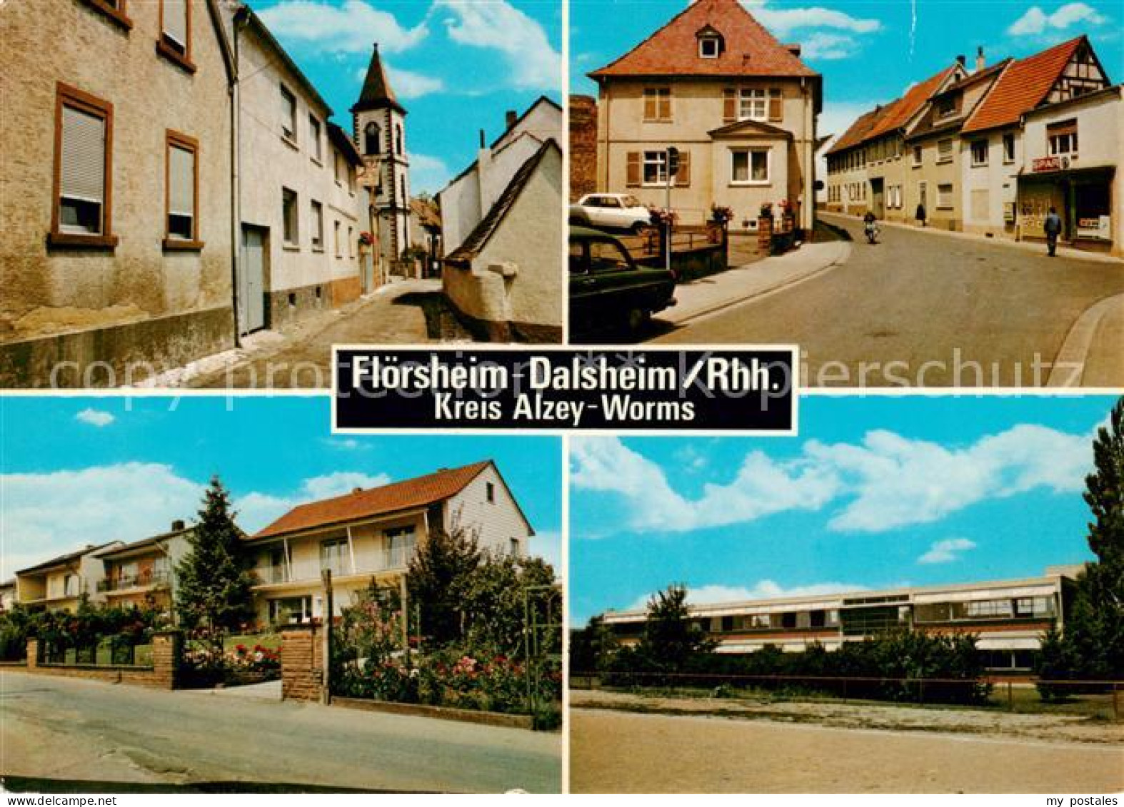 73865689 Floersheim-Dalsheim Motive Ortszentrum Hauptstrasse Schule Floersheim-D - Autres & Non Classés