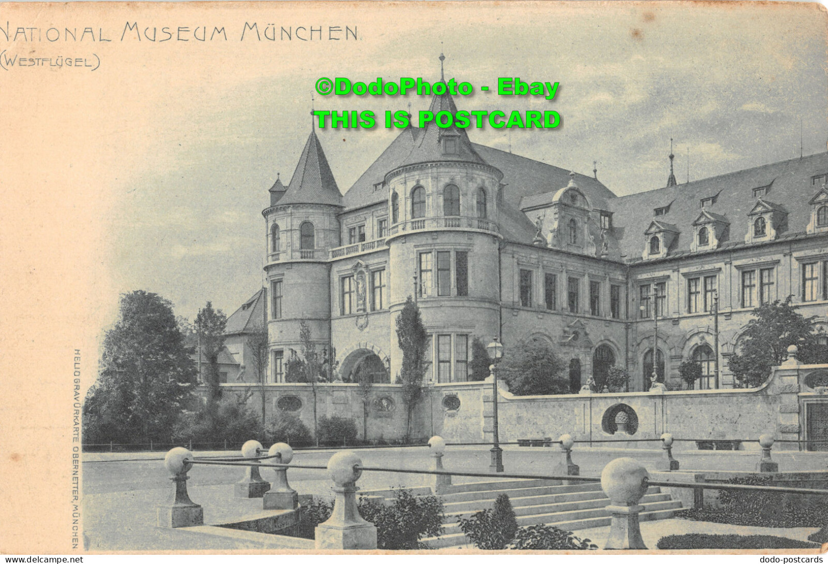 R415665 National Museum Munchen. Westflugel. Heliogravurkarte Obernetter - World