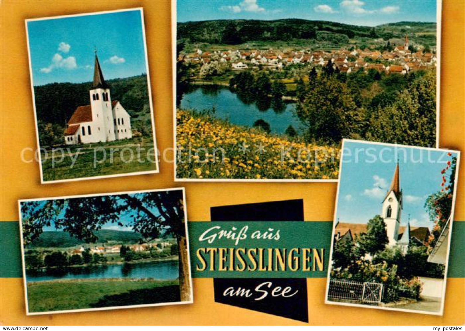 73865676 Steisslingen Panorama Kirche Uferpartie Am Wasser Steisslingen - Sonstige & Ohne Zuordnung