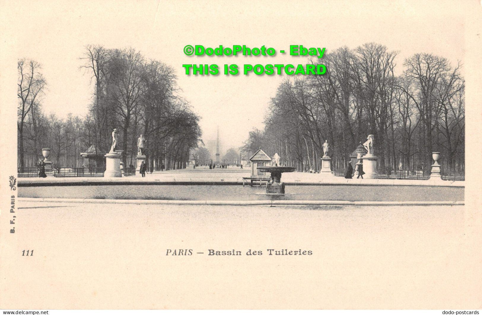 R415667 B. F. 111. Paris. Bassin Des Tuileries - Wereld