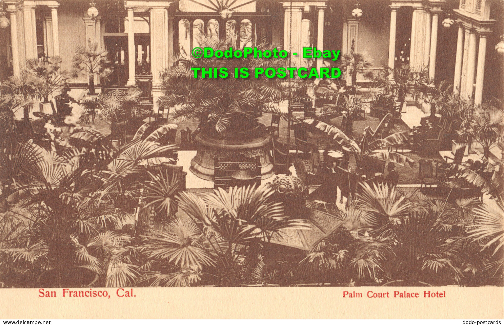 R414096 San Francisco. Cal. Palm Court Palace Hotel. The Pacific Novelty Company - Wereld