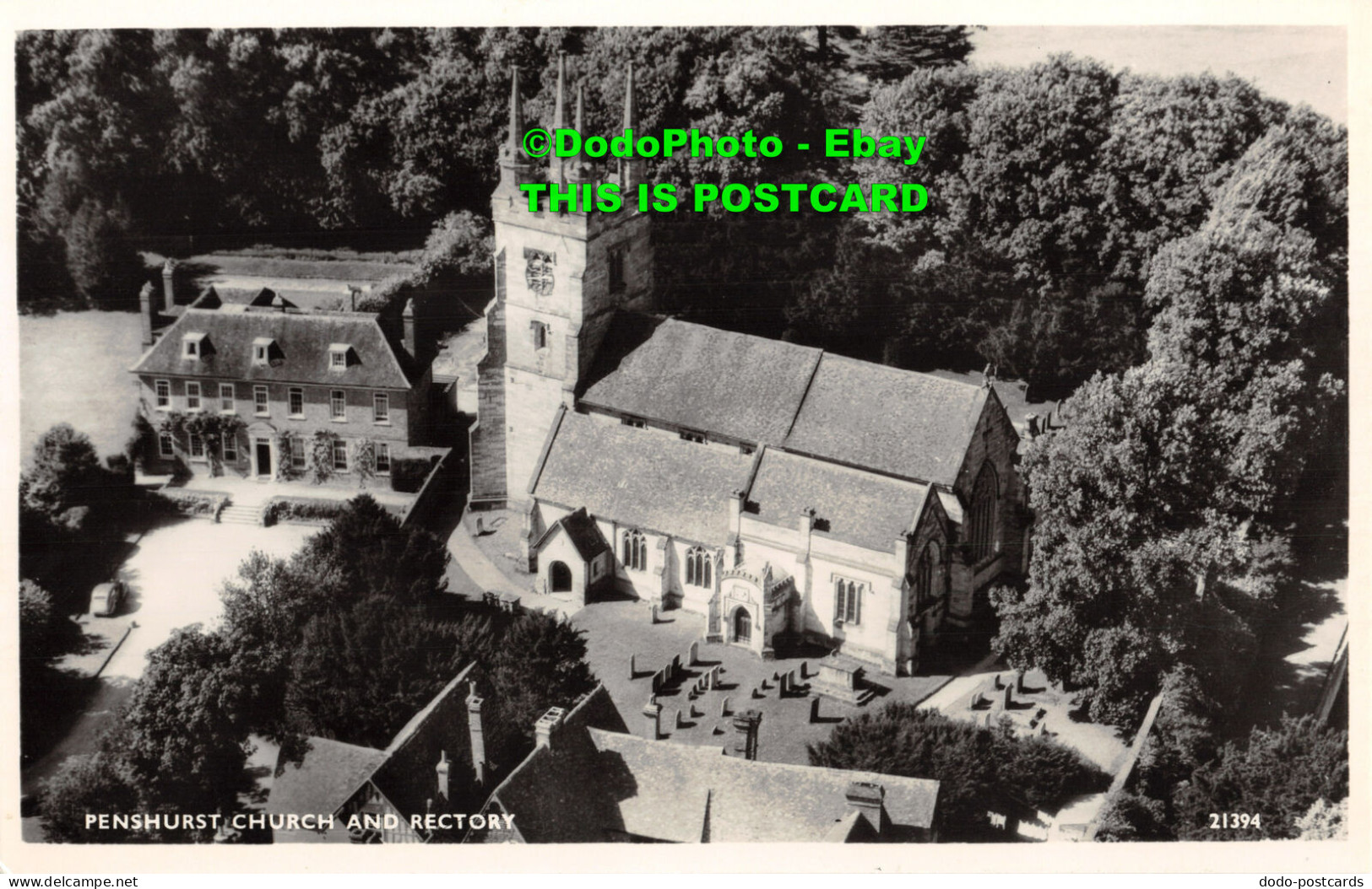 R414100 Penshurst Church And Rectory. Aero Pictorial. Air Photograph - World