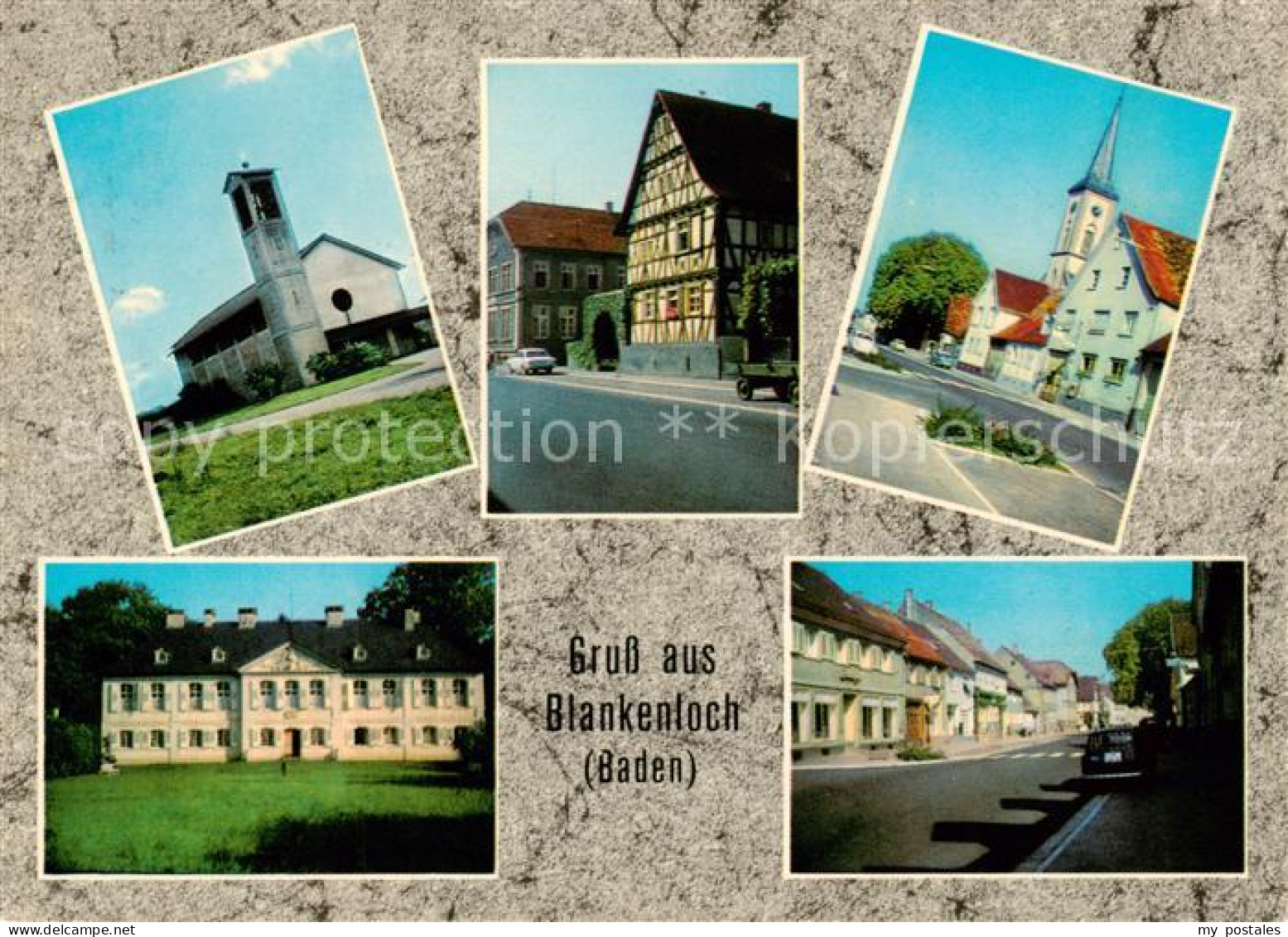 73865655 Blankenloch Kath. Kirche Fachwerkhaus Ev. Kirche Schloss Stutensee Haup - Sonstige & Ohne Zuordnung