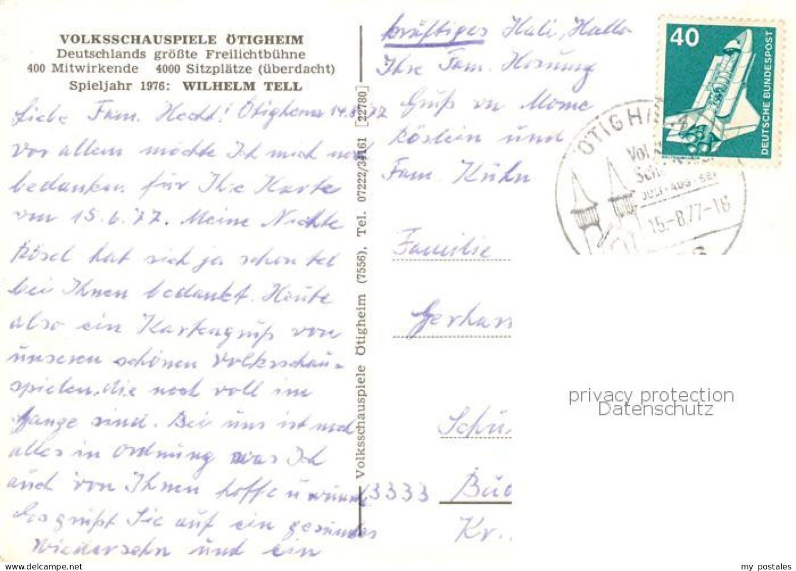 73865654 Oetigheim Volksschauspiele Deutschlands Groesste Freilichtbuehne Auffue - Other & Unclassified