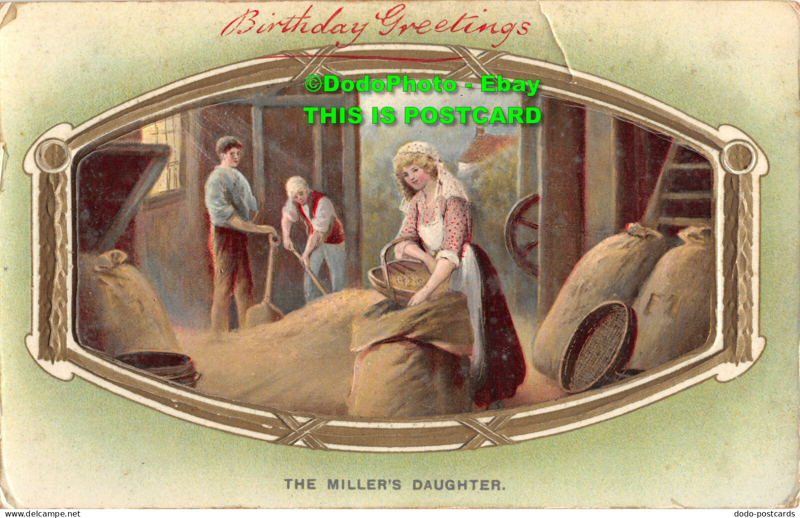 R414809 Birthday Greetings. The Miller Daughter. The Philco Publishing. Series. - Wereld
