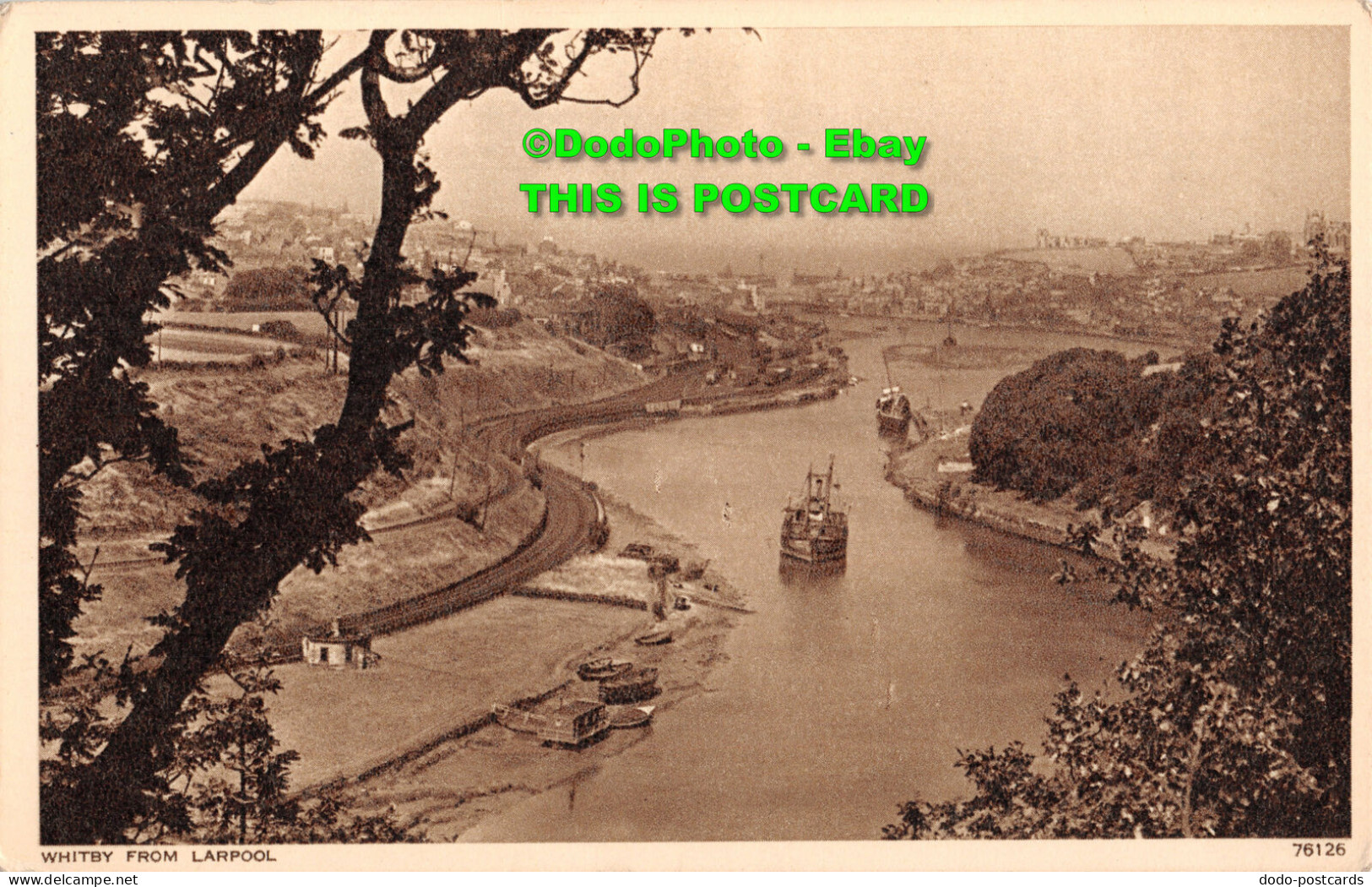 R414107 Whitby From Larpool. Photochrom. Postcard - Wereld