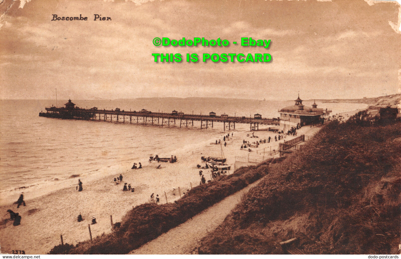 R414814 Boscombe Pier. E. J. Roberts. Postcard - Wereld