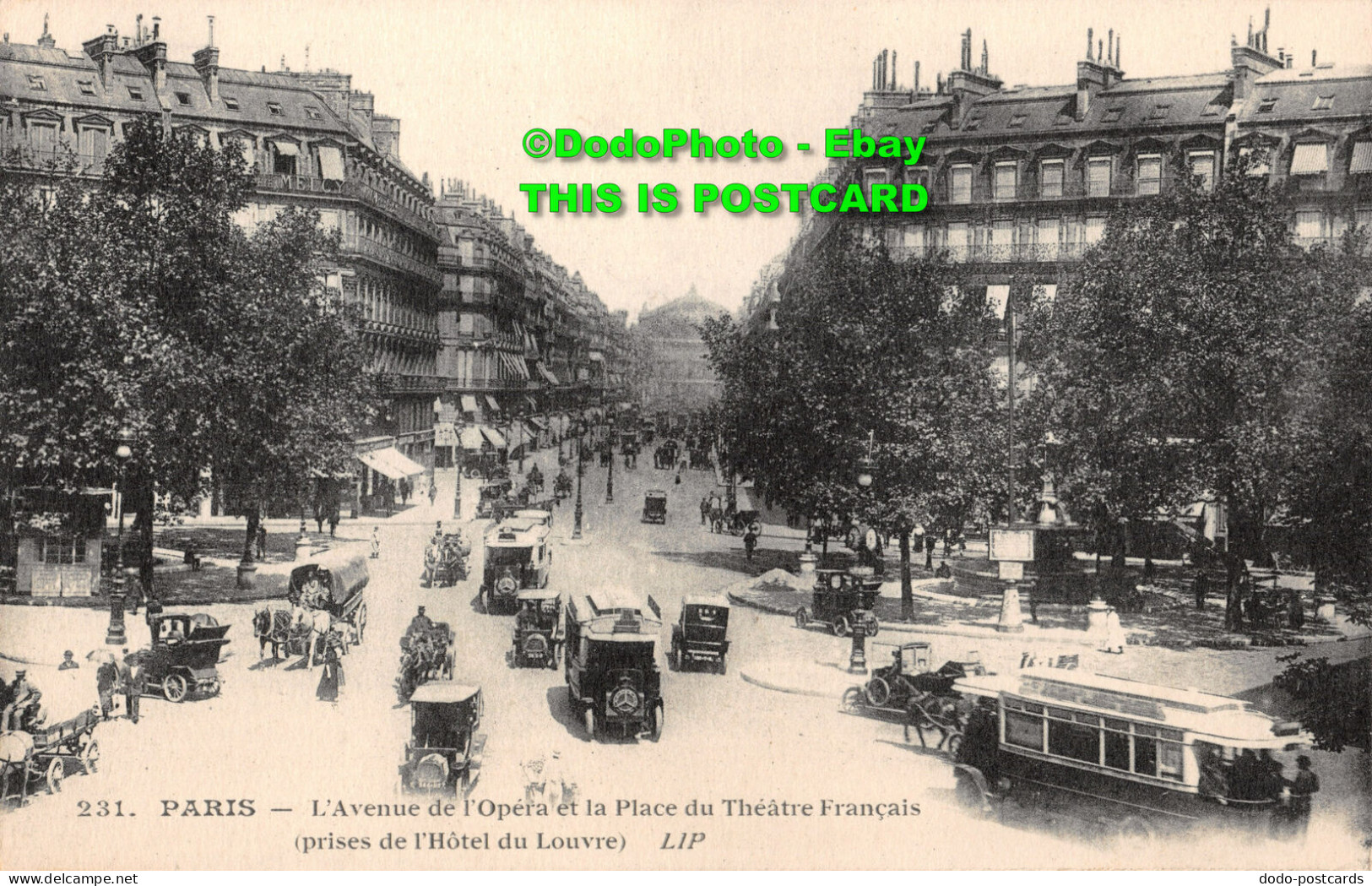 R414118 Paris. L Avenue De L Opera Et La Place Du Theatre Francais. Prises De L - Wereld