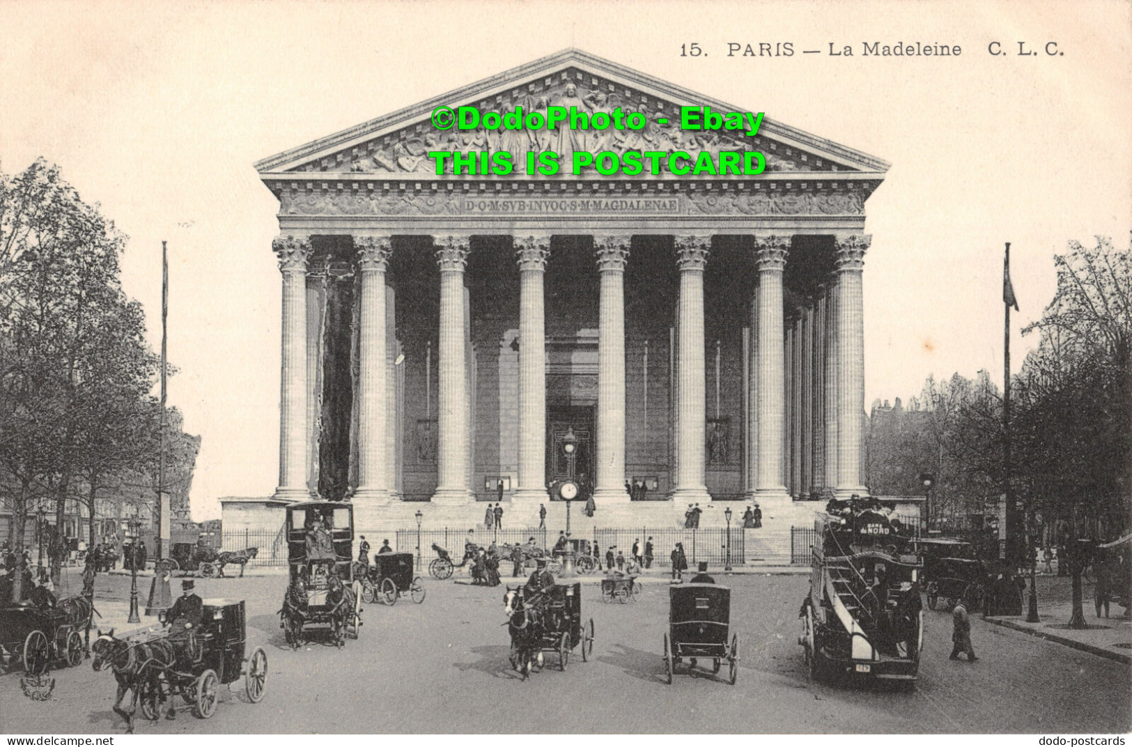 R414119 Paris. La Madeleine. C. L. C. Postcard - Wereld