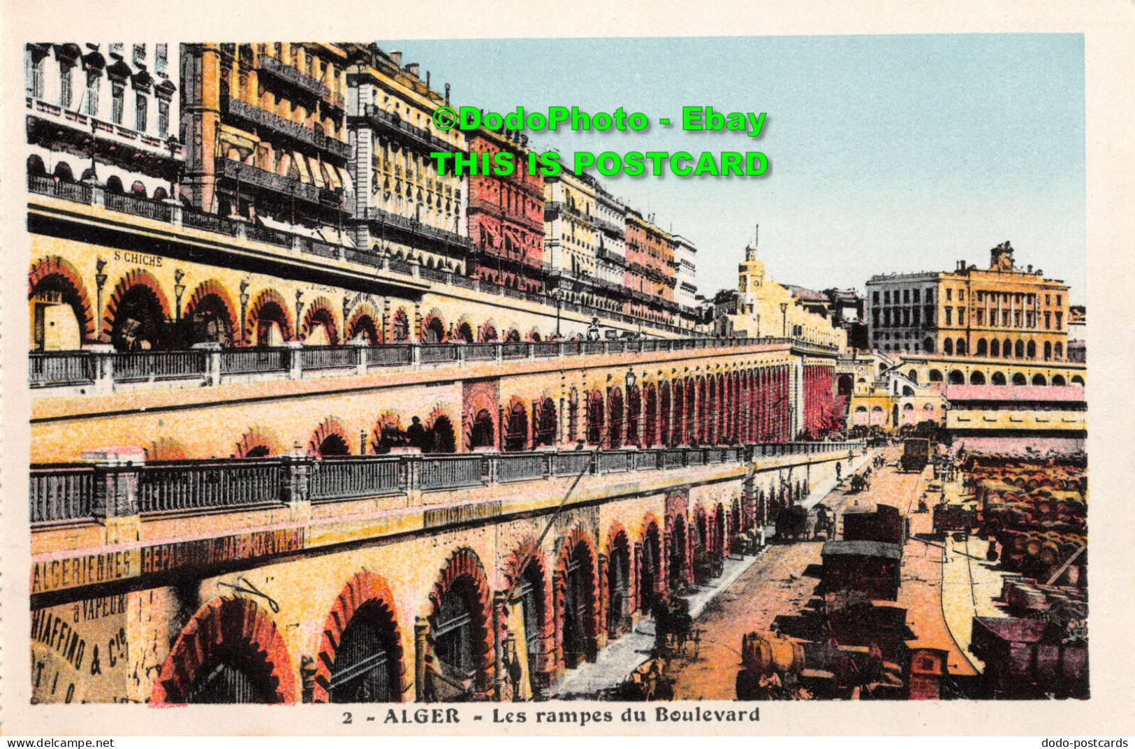 R414831 Alger. Les Rampes Du Boulevard. Phototypie. Etabl. Ts. Albert - Wereld