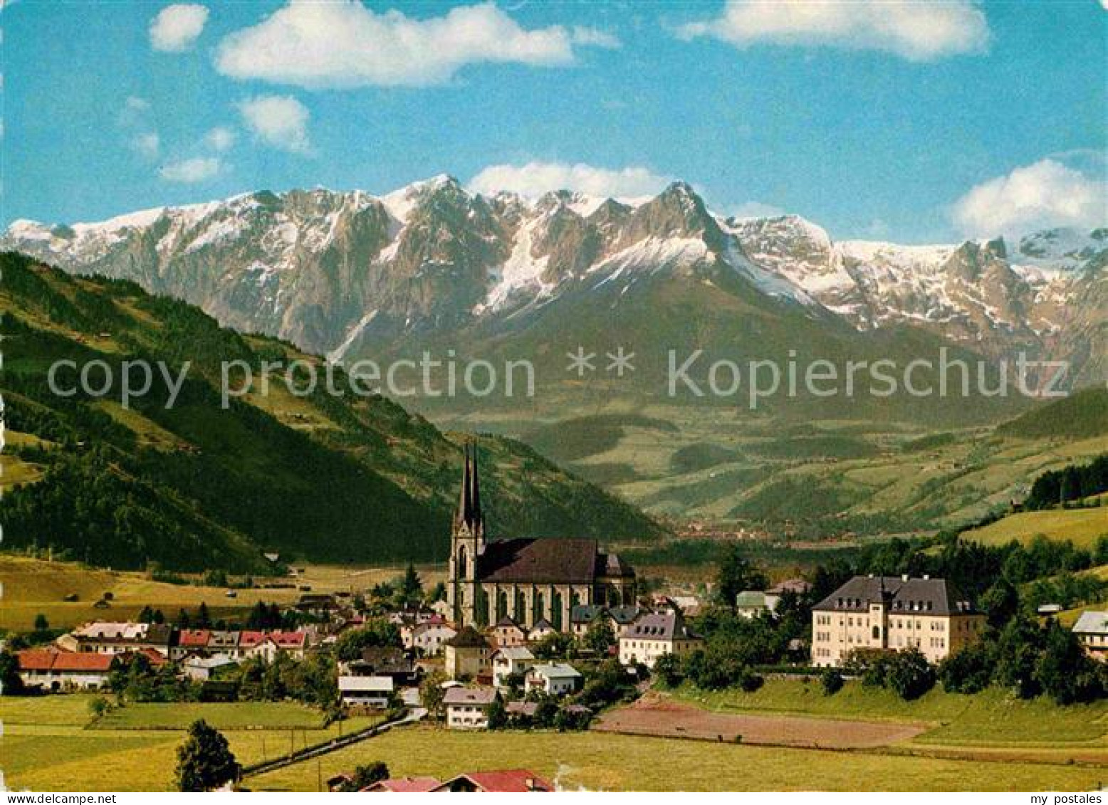 72759969 St Johann Pongau Mit Kirche Und Tennengebirge  - Andere & Zonder Classificatie