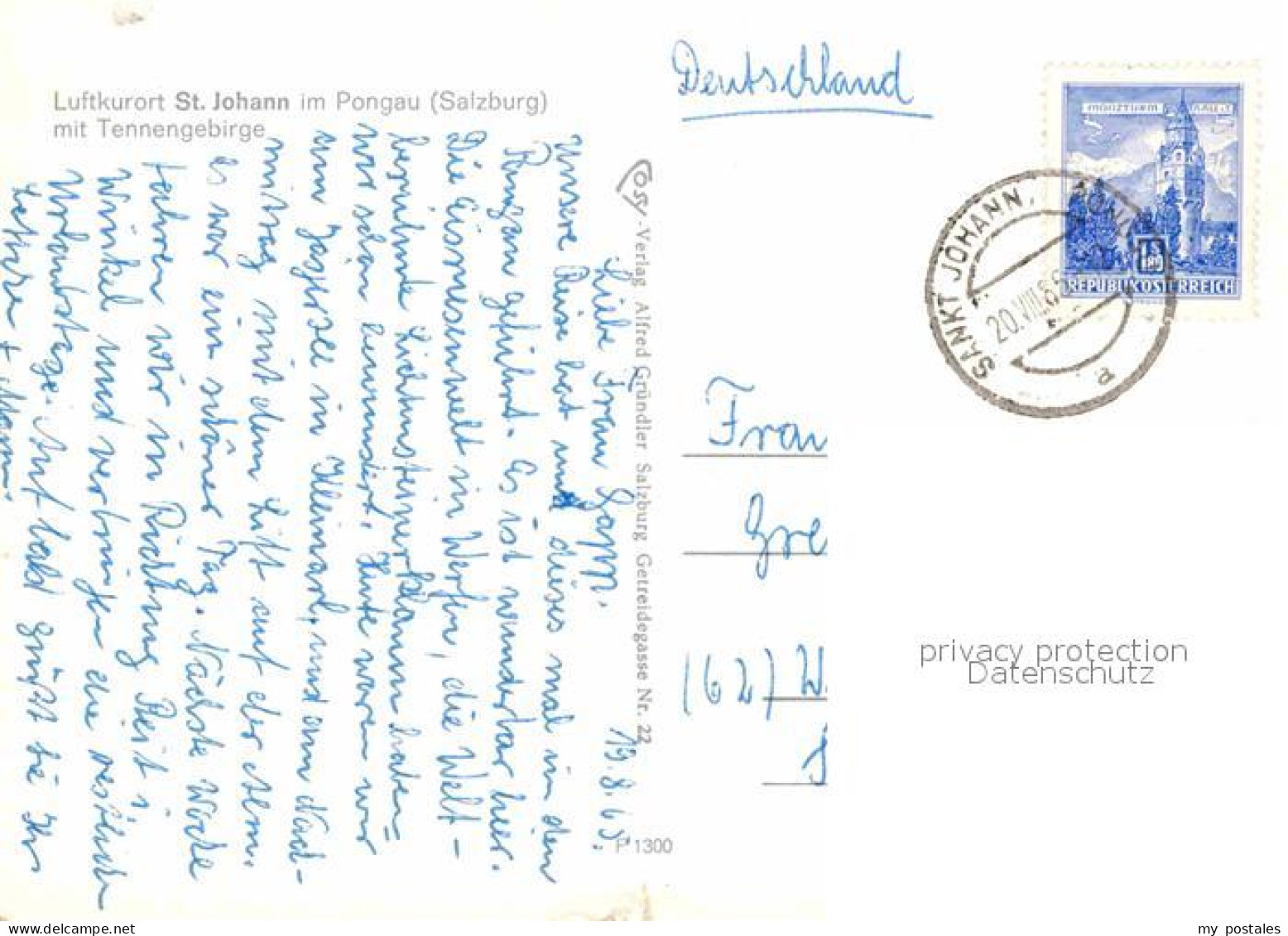 72759969 St Johann Pongau Mit Kirche Und Tennengebirge  - Autres & Non Classés