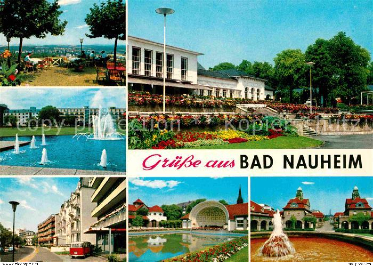 72759927 Bad Nauheim Gartenterrasse Kurhaus Springbrunnen Kurkonzert Bad Nauheim - Bad Nauheim