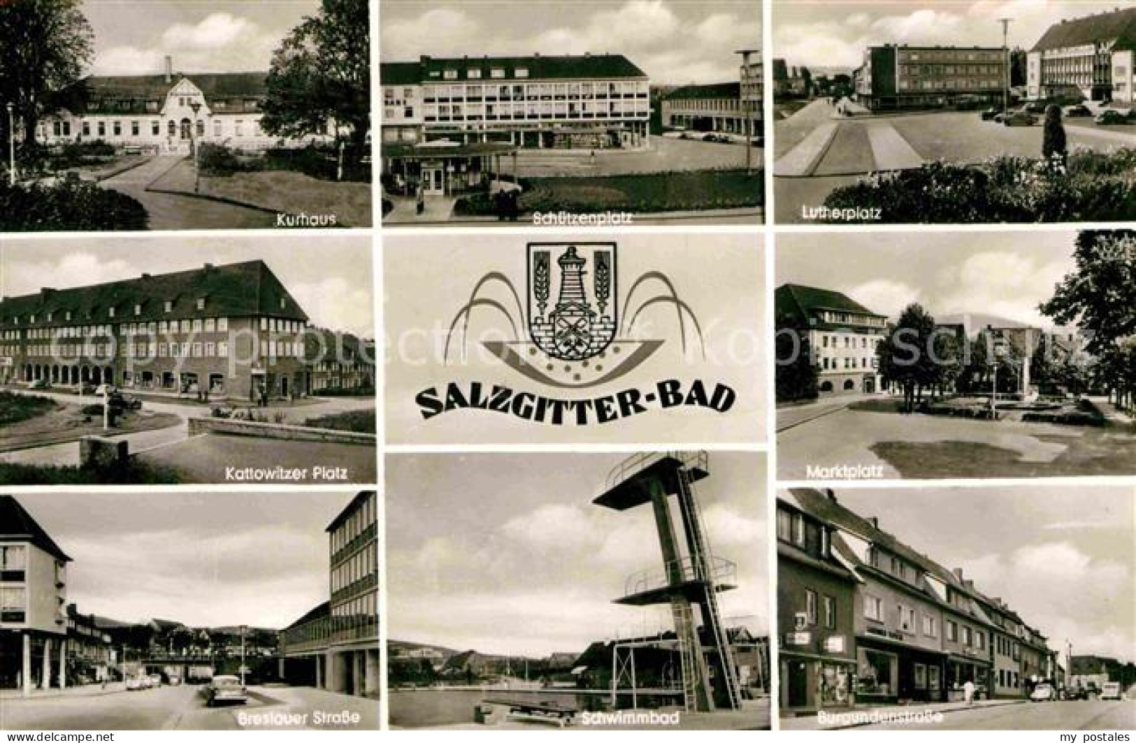 72759639 Salzgitter Kurhaus Schuetzenplatz Lutherplatz Kattowitzer-Platz Breslau - Salzgitter