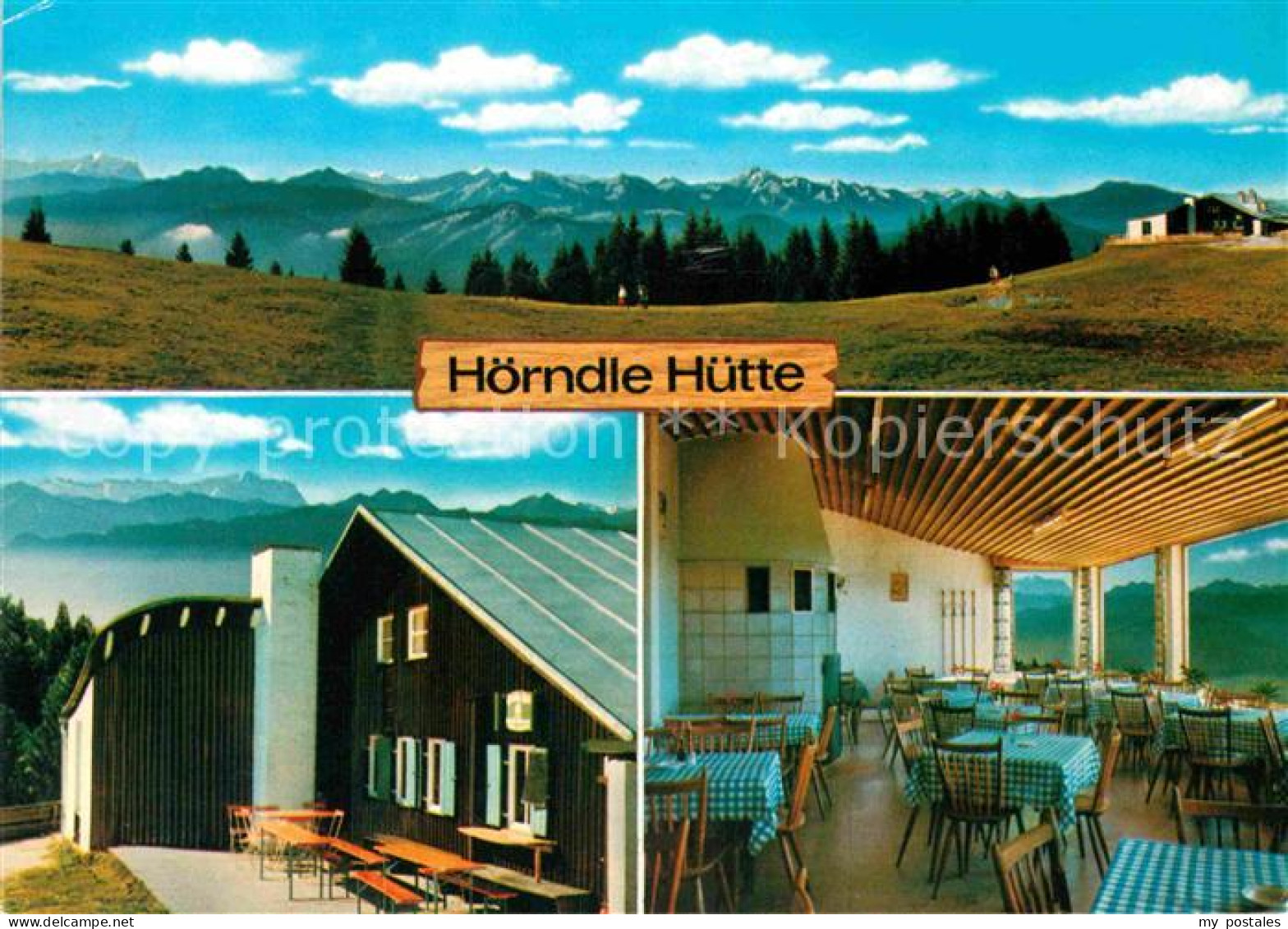 72758926 Bad Kohlgrub Hoerndle Huette Gaststube Panorama Bad Kohlgrub - Other & Unclassified