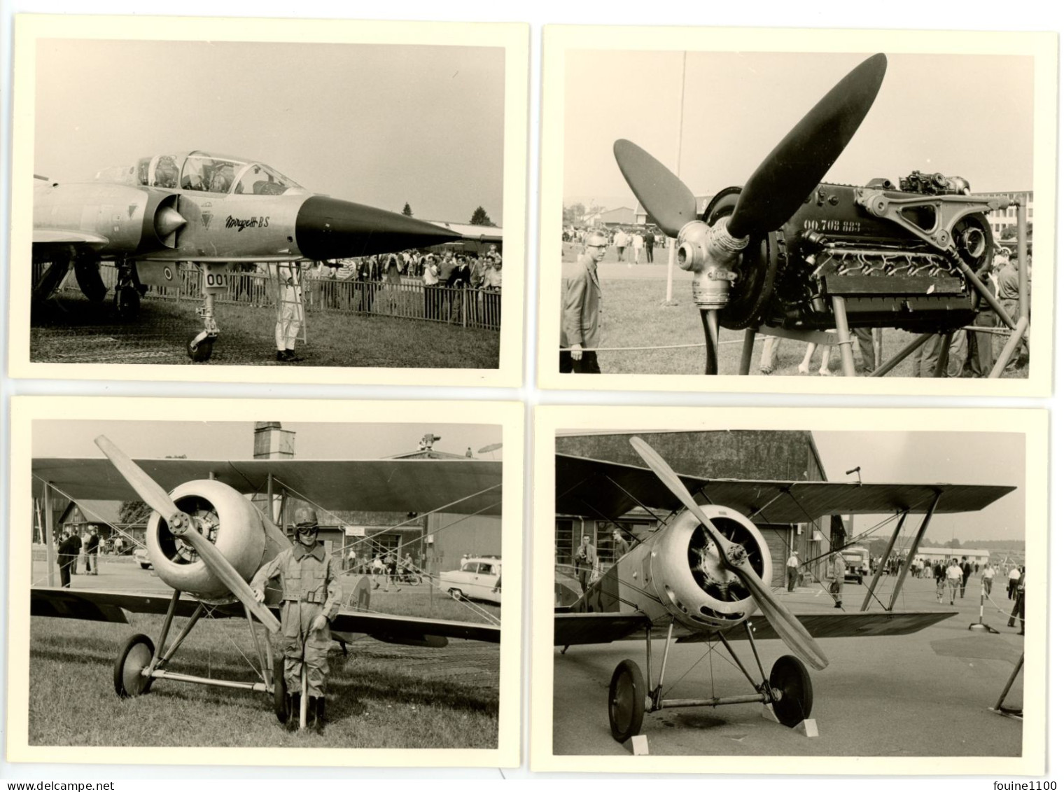 LOT De 24 " PHOTO " AVIATION AVION MIRAGE HELICOPTERE ( Meeting ? SUISSE SWITZERLAND DUBENDORF JUIN 1964 ) - Luftfahrt