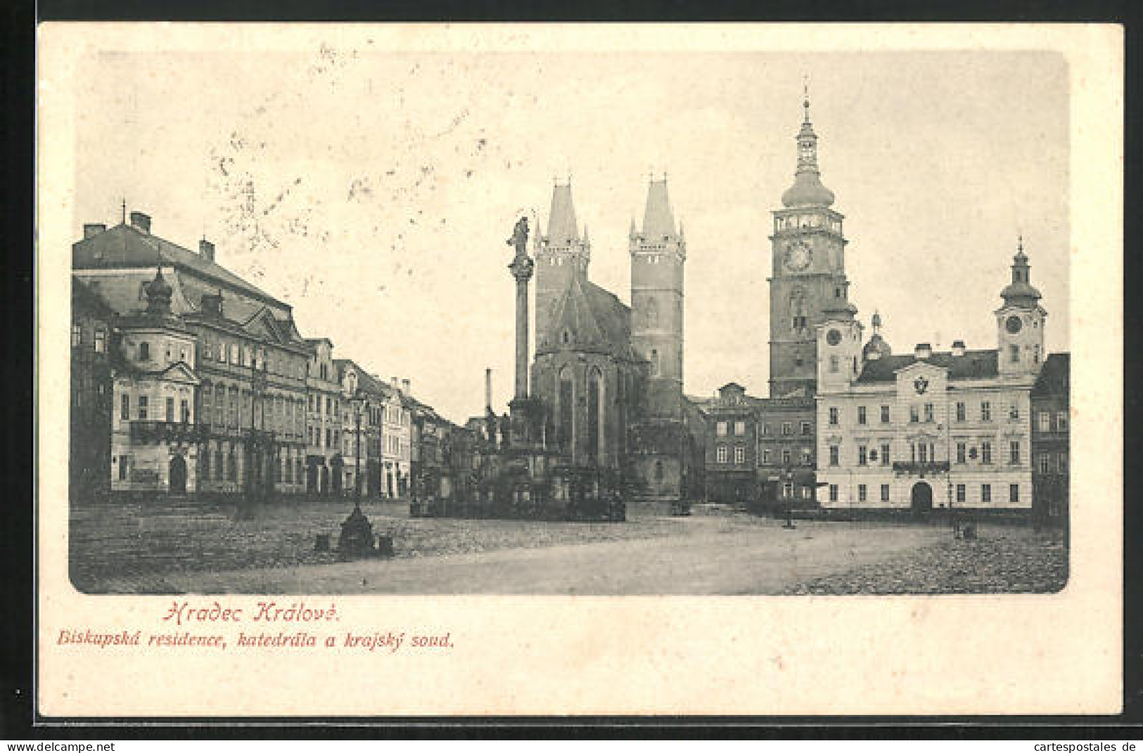 AK Königgrätz / Hradec Kralove, Biskupska Residence, Katedrala A Krajsky Soud  - Tchéquie