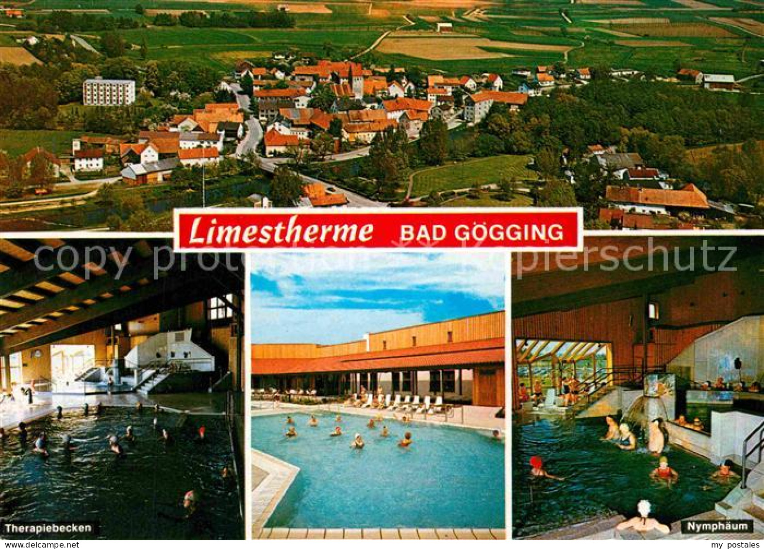 72758137 Bad Goegging Fliegeraufnahme Limestherme Nymphaeum Therapiebecken Bad G - Other & Unclassified