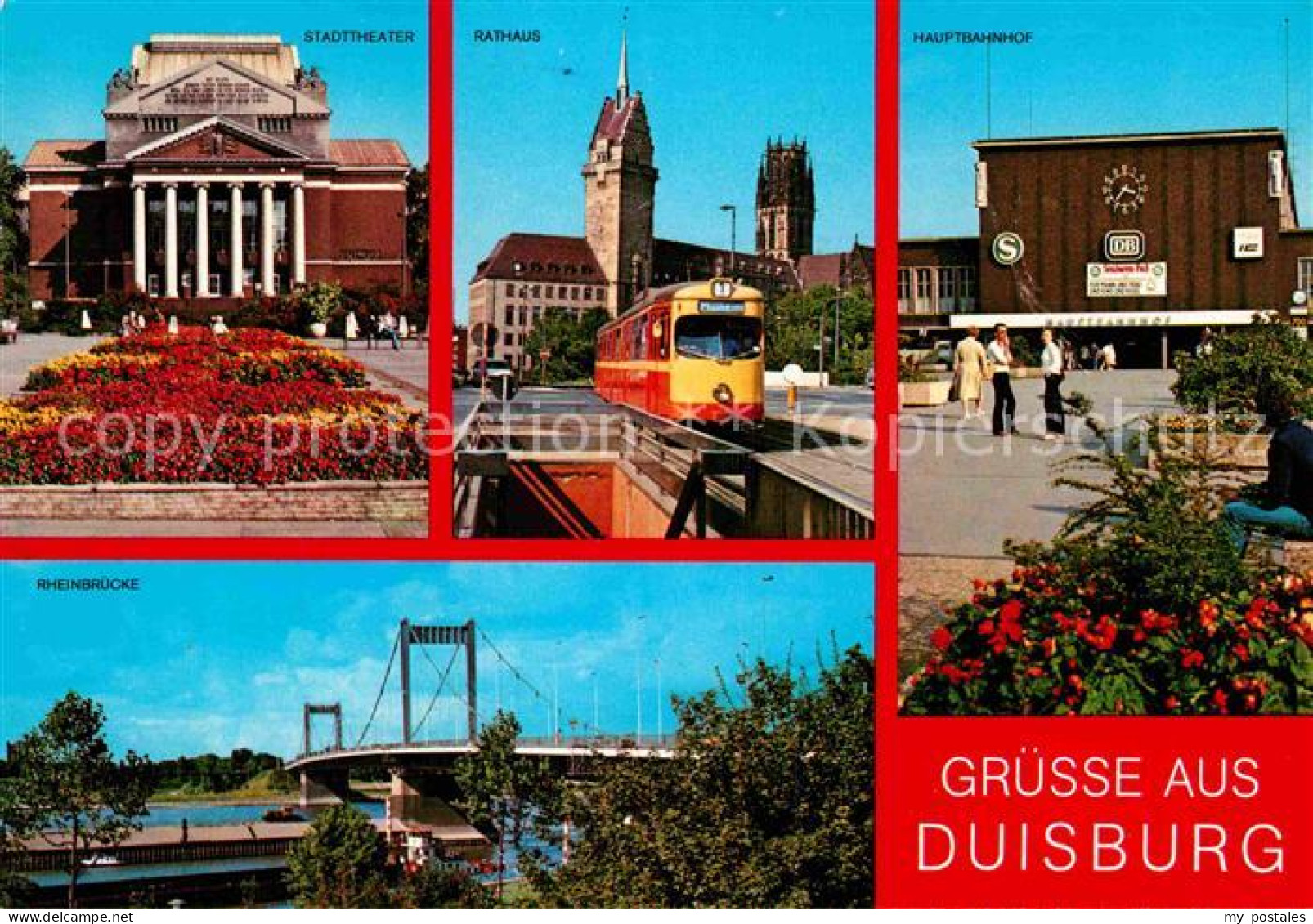 72757950 Duisburg Ruhr Hauptbahnhof Rathaus Stadttheater Duisburg - Duisburg