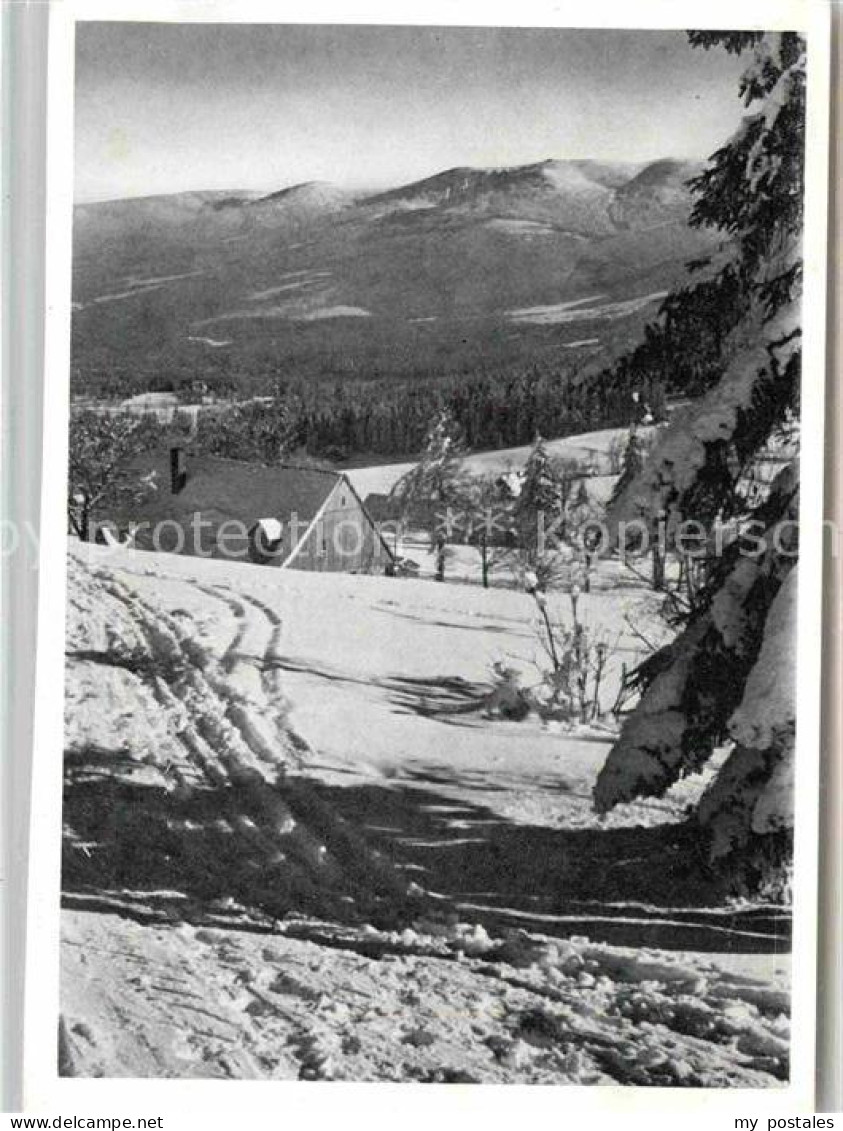 72757098 Riesengebirge_Krkonose_Karkonosze Winterpanorama Blick Zum Kamm - Tschechische Republik