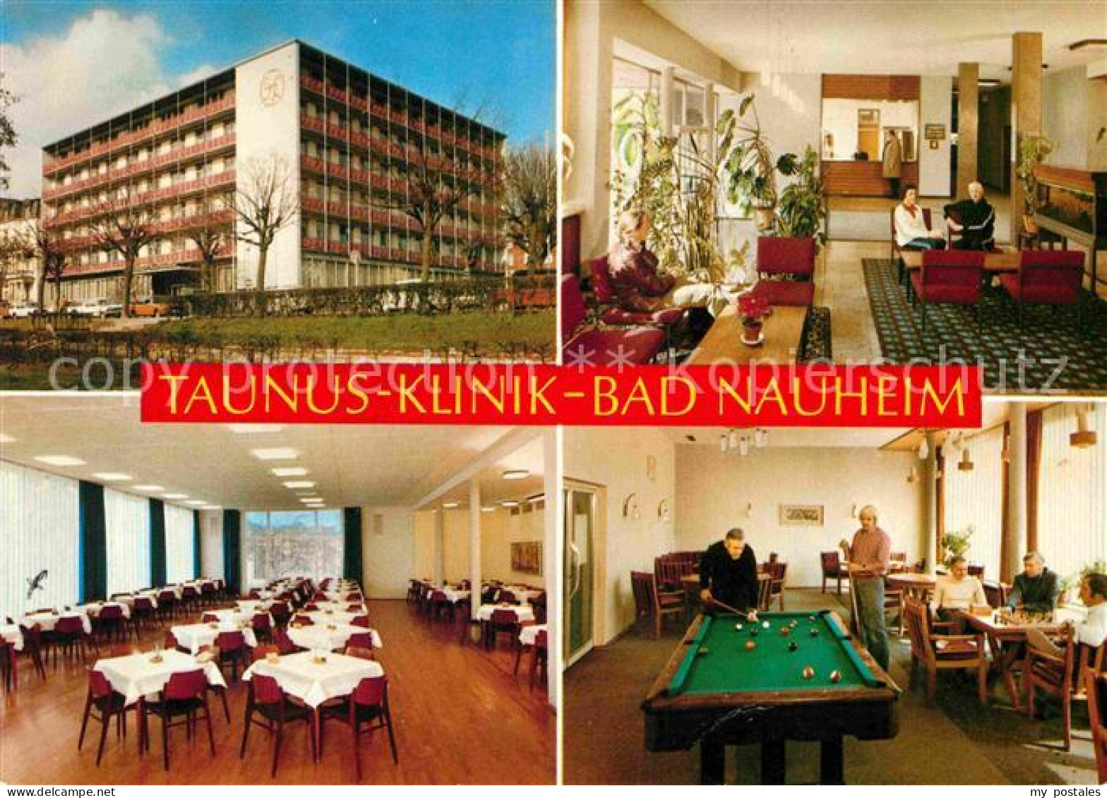 72757088 Bad Nauheim Taunus Klinik Haus I Speisesaal Foyer Billard Bad Nauheim - Bad Nauheim