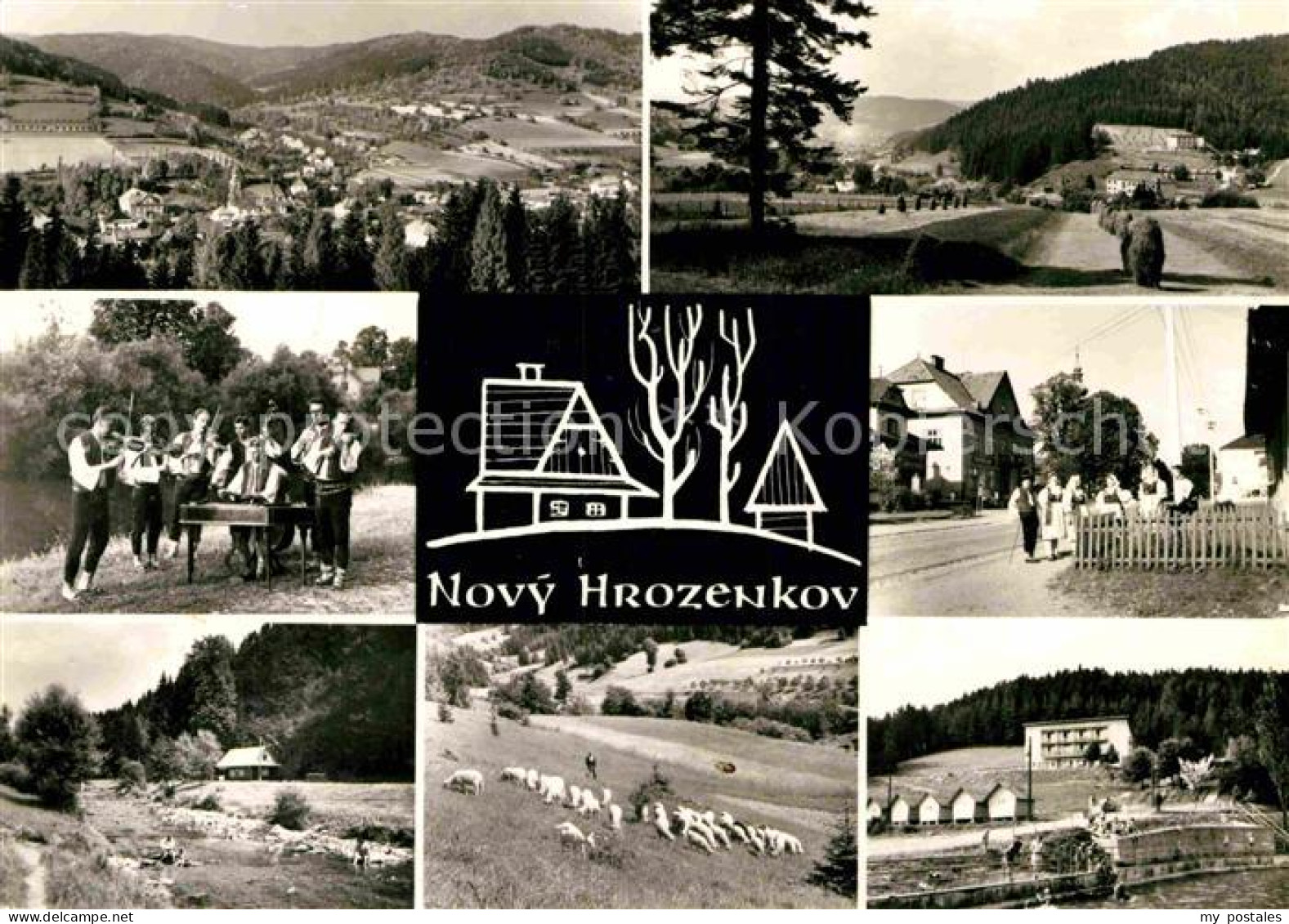 72757047 Novy Hrozenkov Panorama Musikkapelle Schafherde Ferienheim Novy Hrozenk - Czech Republic