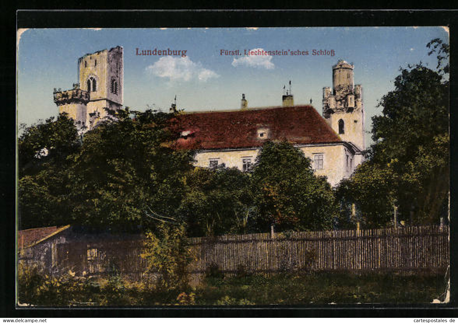AK Lundenburg, Fürstl. Liechtenstein`sches Schloss  - Tschechische Republik