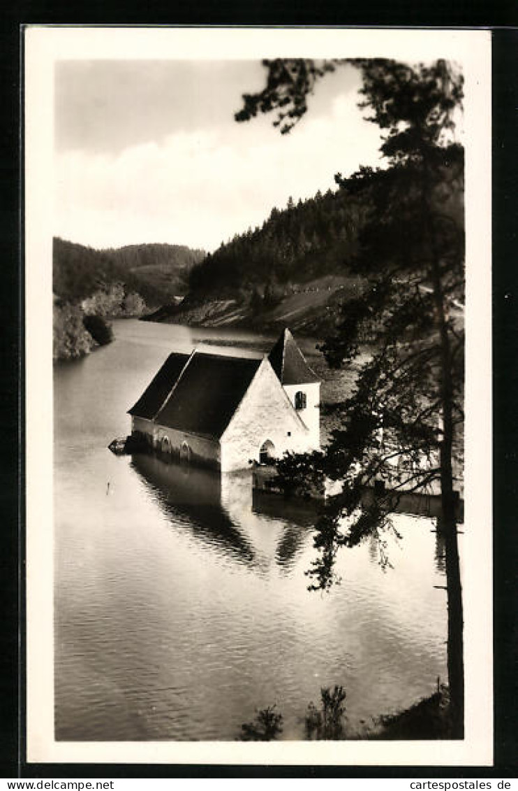 AK Bitov, Zatopený Bítovský Kostel Nad Vranovskou Prehradou  - Czech Republic