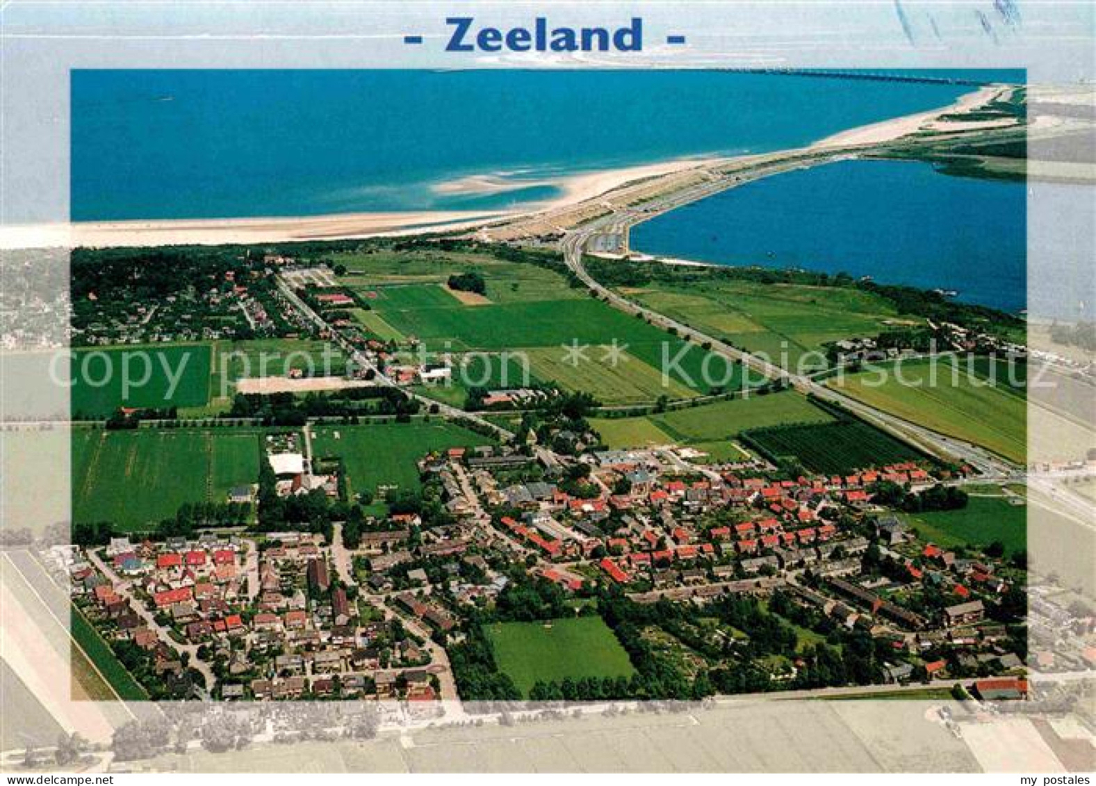 72756653 Zeeland Niederlande Vrouwenpolder Fliegeraufnahme  - Autres & Non Classés