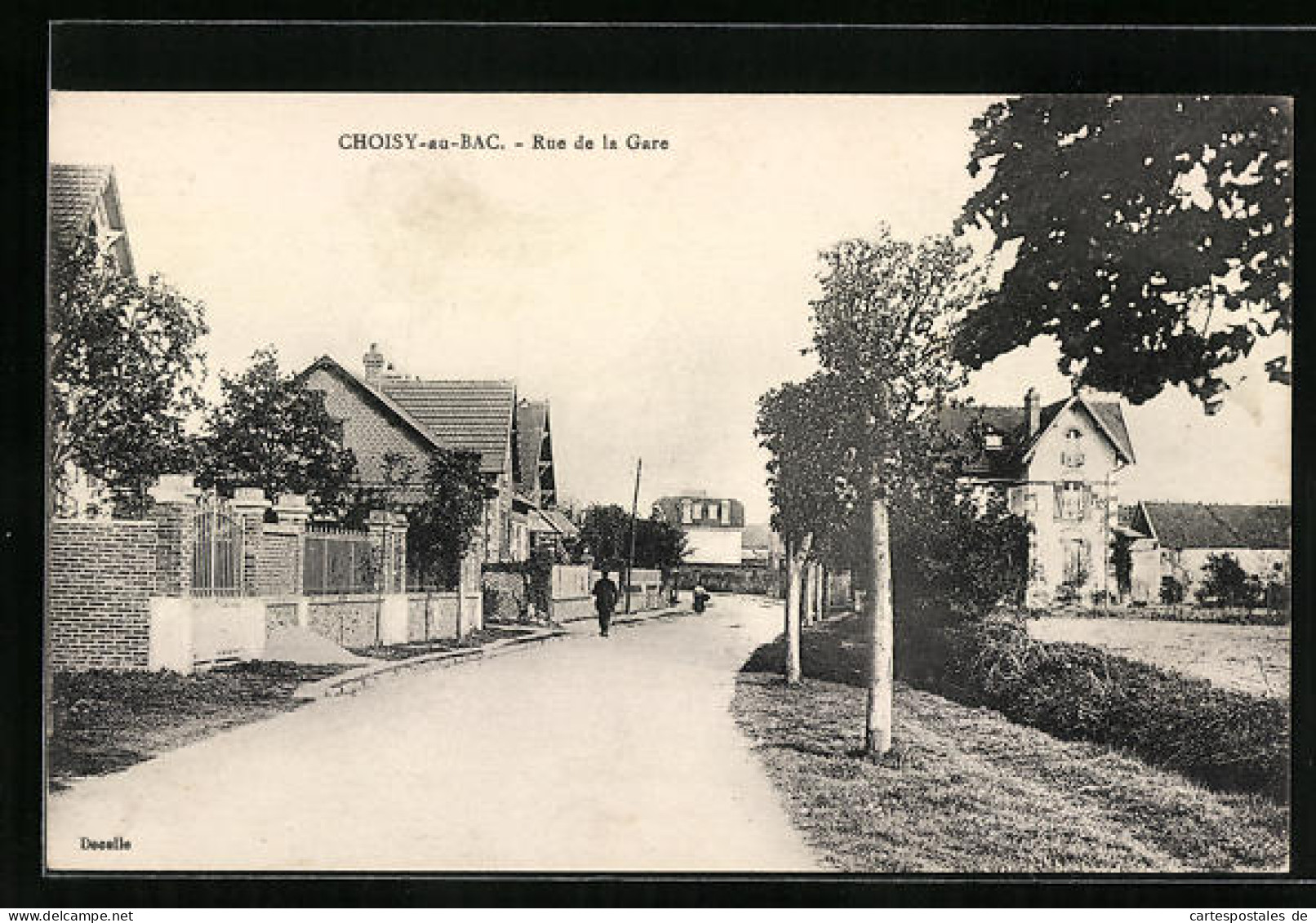 CPA Choisy-au-Bac, Rue De La Gare  - Autres & Non Classés