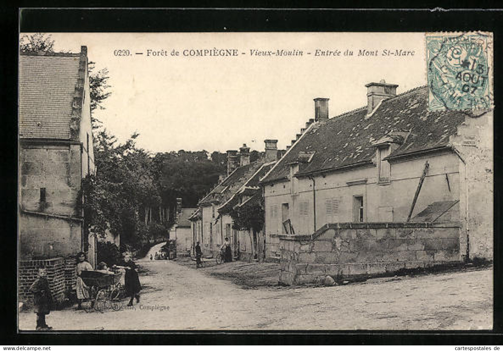 CPA Vieux-Moulin, Entrée Du Mont Saint-Marc  - Autres & Non Classés