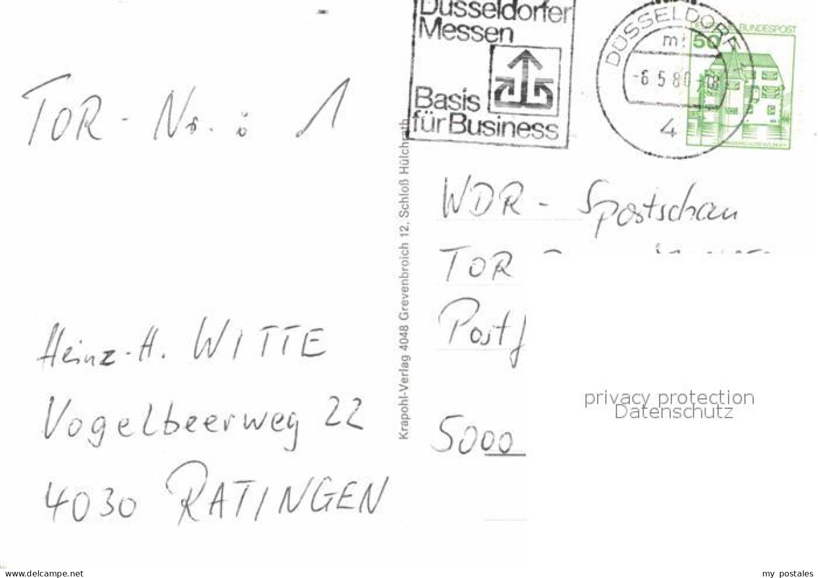 72756091 Ratingen Rathaus Stadtmauer Dicker Turm Duesseldorfer Strasse  Ratingen - Ratingen