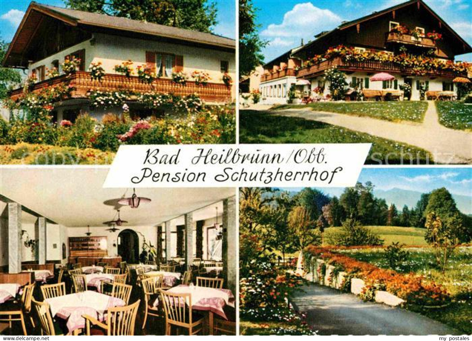 72755523 Bad Heilbrunn Pension Schutzherrhof Gasstraum Park Bad Heilbrunn - Sonstige & Ohne Zuordnung