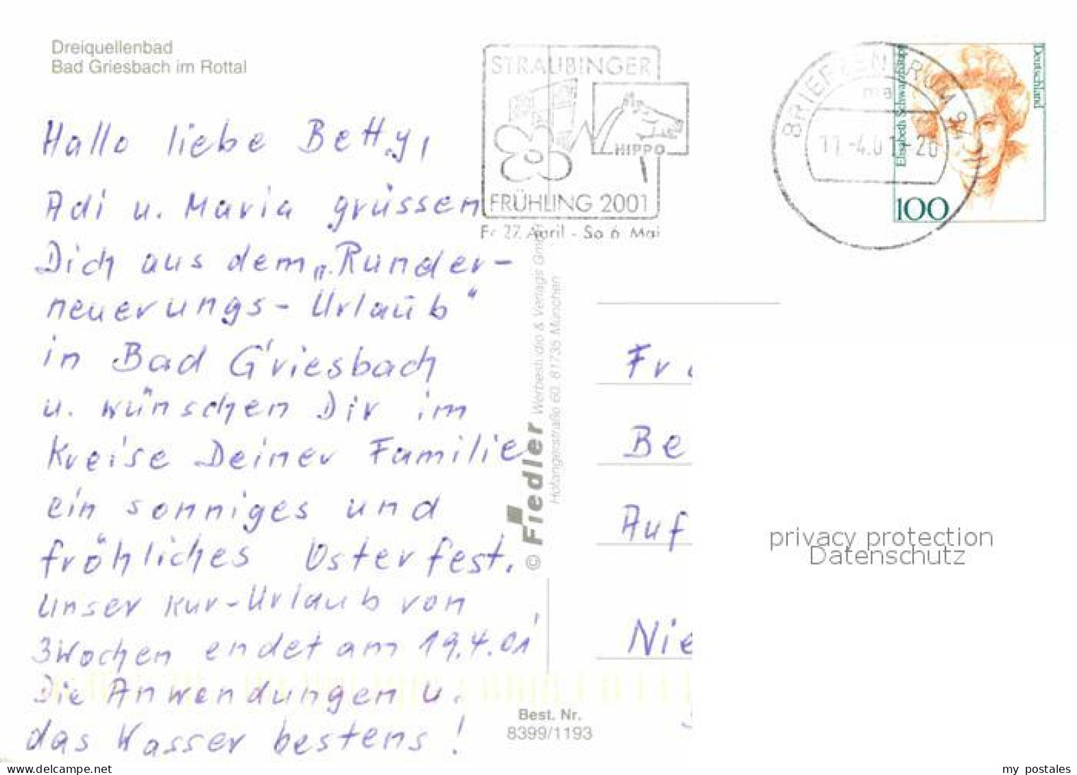 72755438 Bad Griesbach Rottal Kurmittelhaus Dreiquellenbad Adlmoerting - Sonstige & Ohne Zuordnung