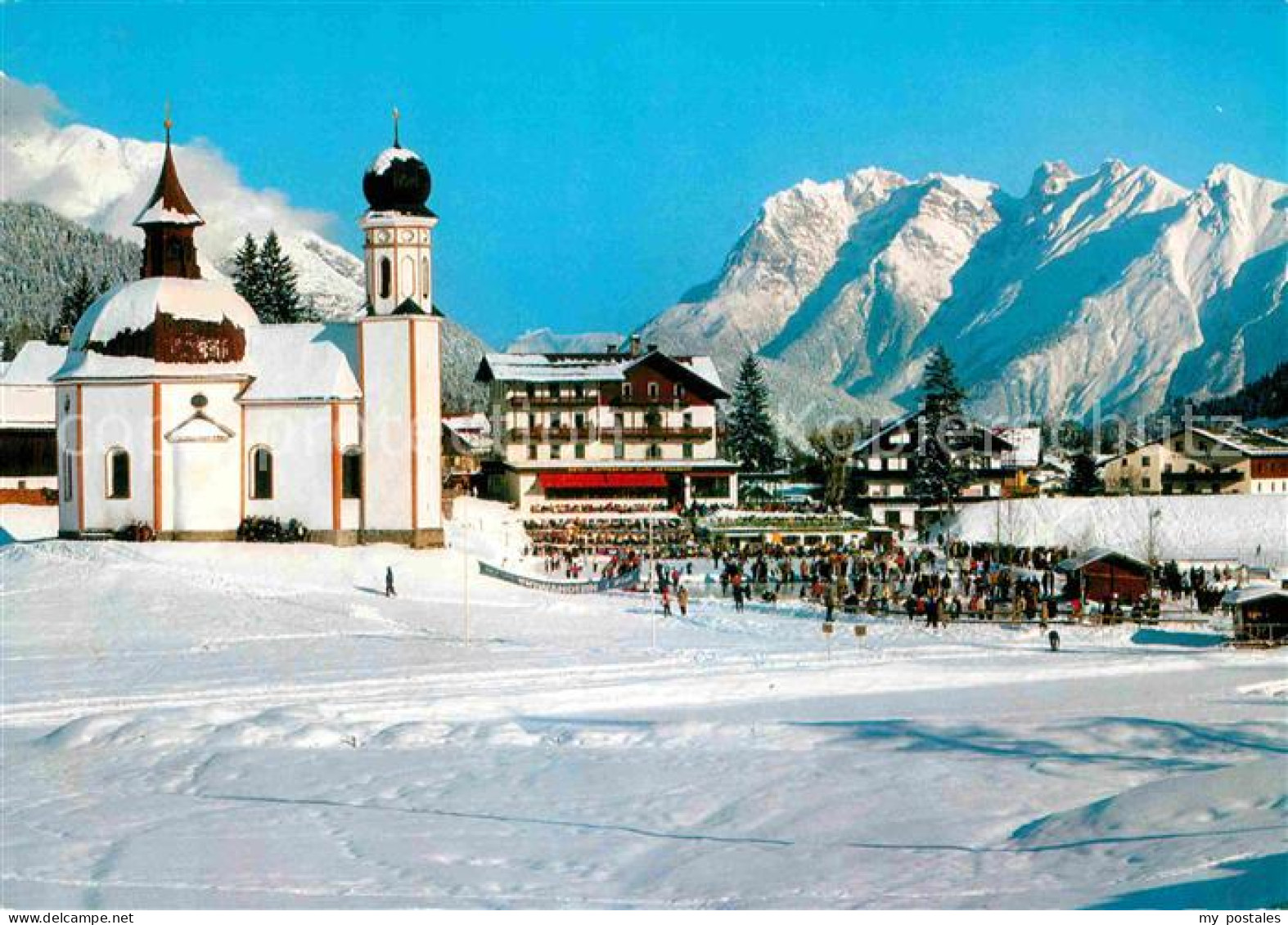 72754529 Seefeld Tirol Seekirchl Mit Karwendelgebirge Seefeld In Tirol - Autres & Non Classés
