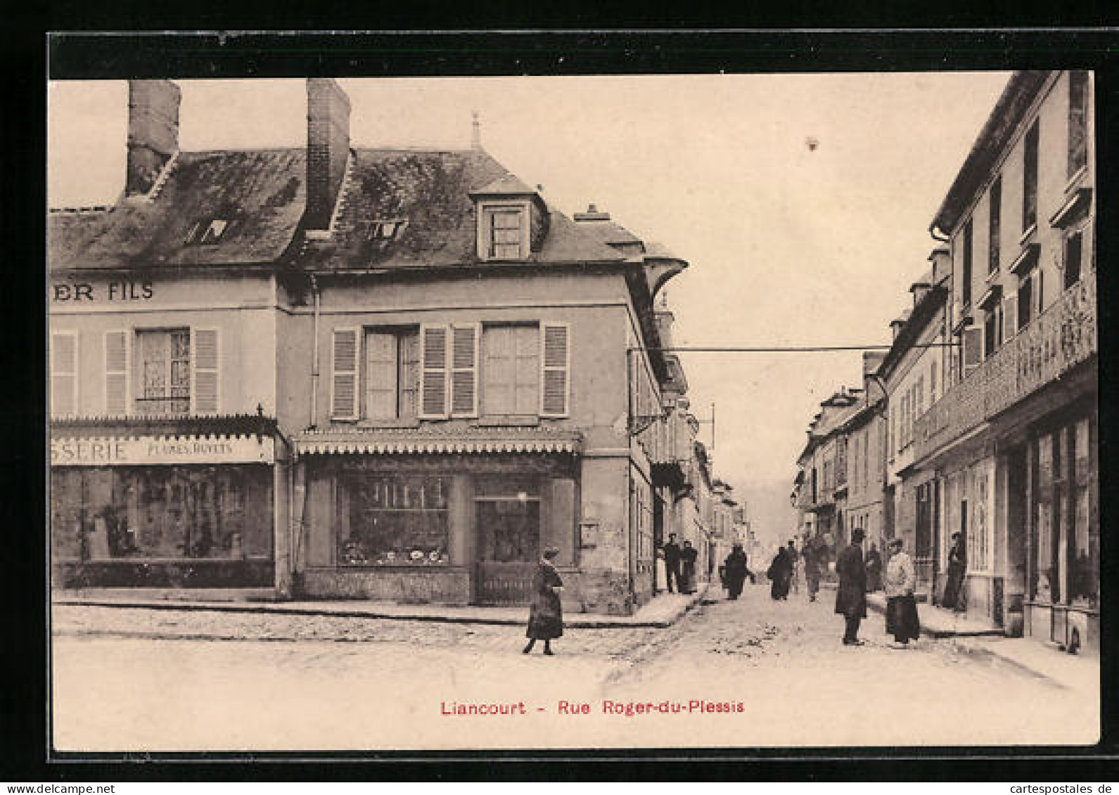 CPA Liancourt, Rue Roger-du-Plessis  - Liancourt