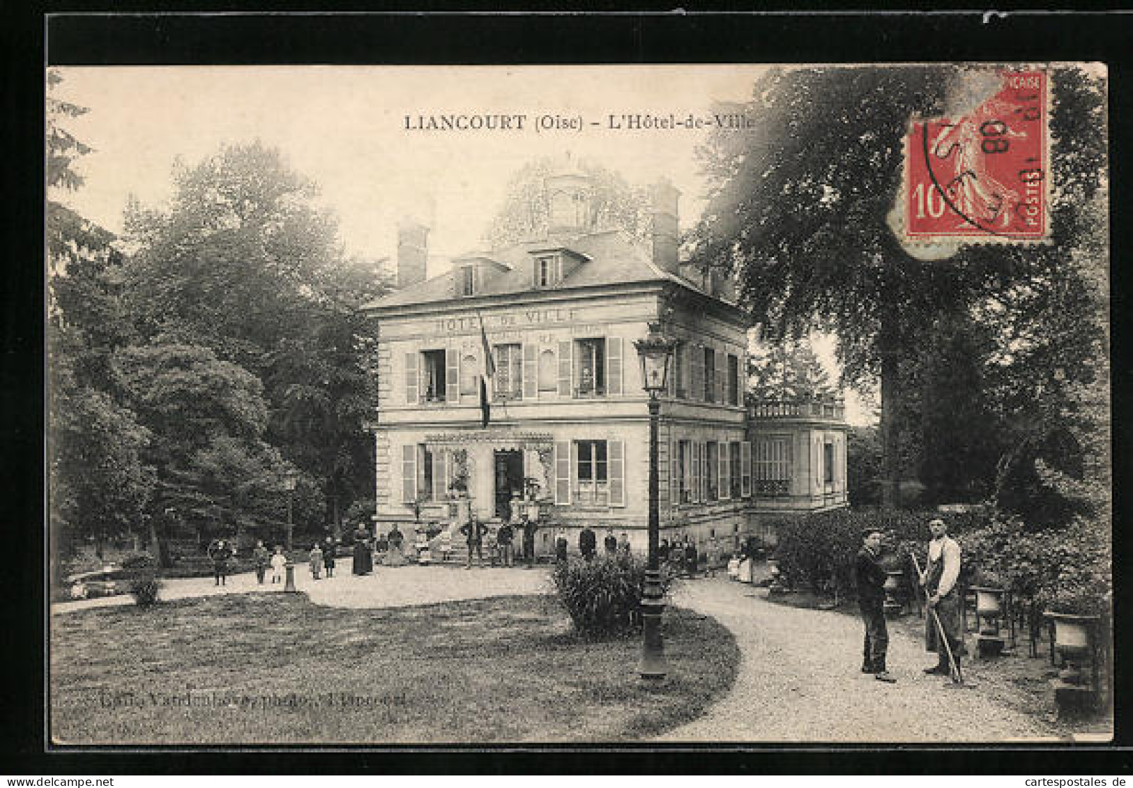 CPA Liancourt, L`Hotel De Ville  - Liancourt