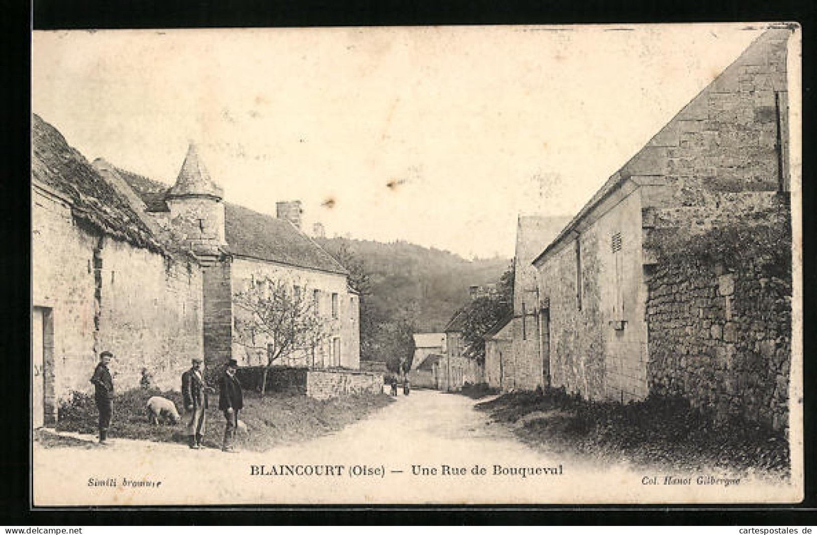 CPA Blaincourt, Une Rue De Bouqueval  - Sonstige & Ohne Zuordnung