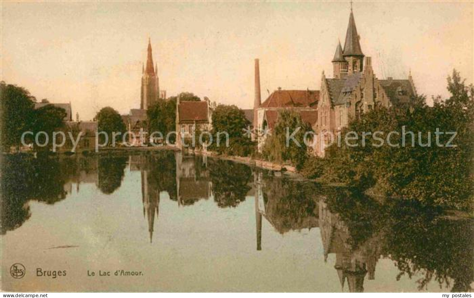 72754376 Bruges Flandre Lac D Amour Eglise - Autres & Non Classés