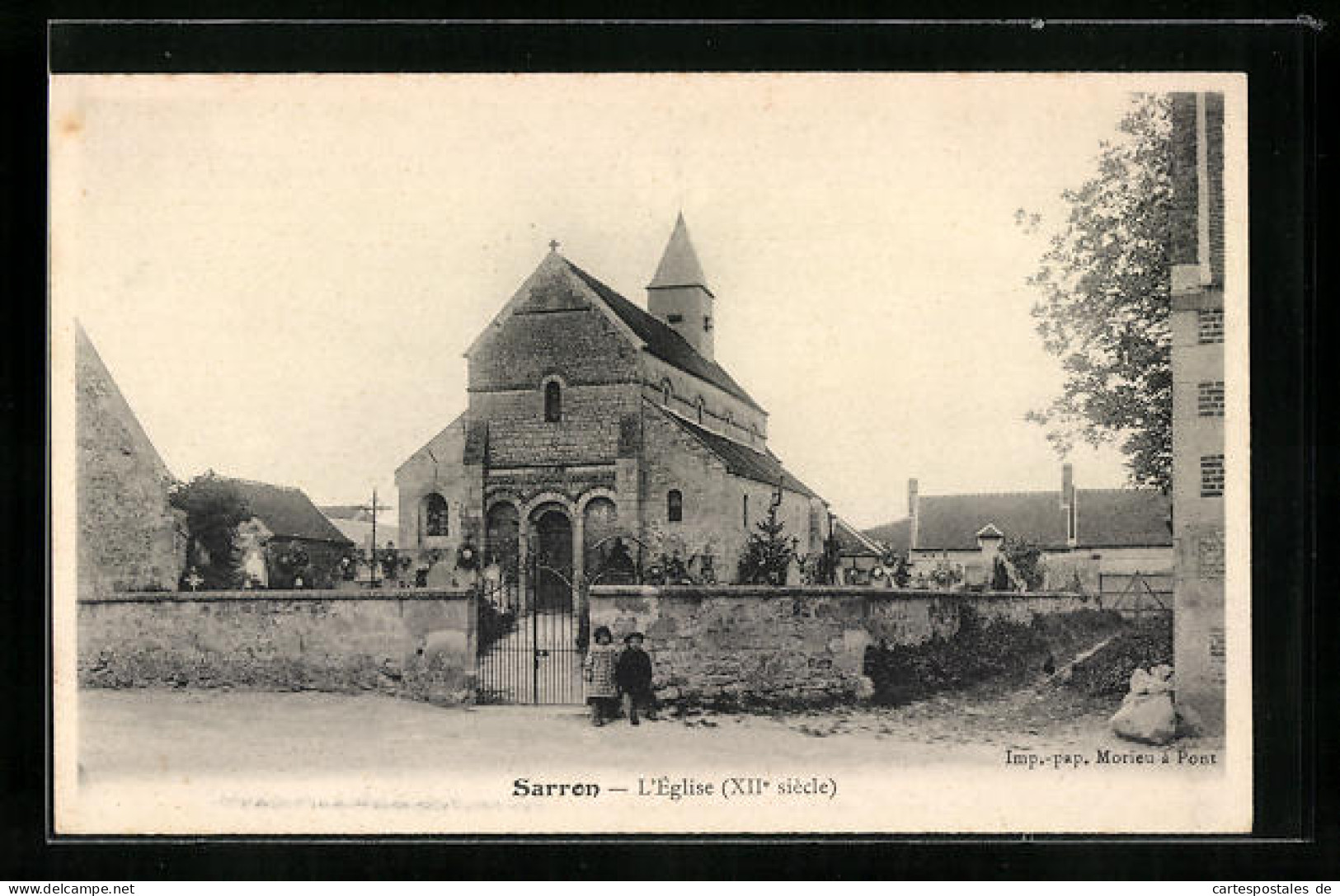 CPA Sarron, L`Eglise  - Other & Unclassified