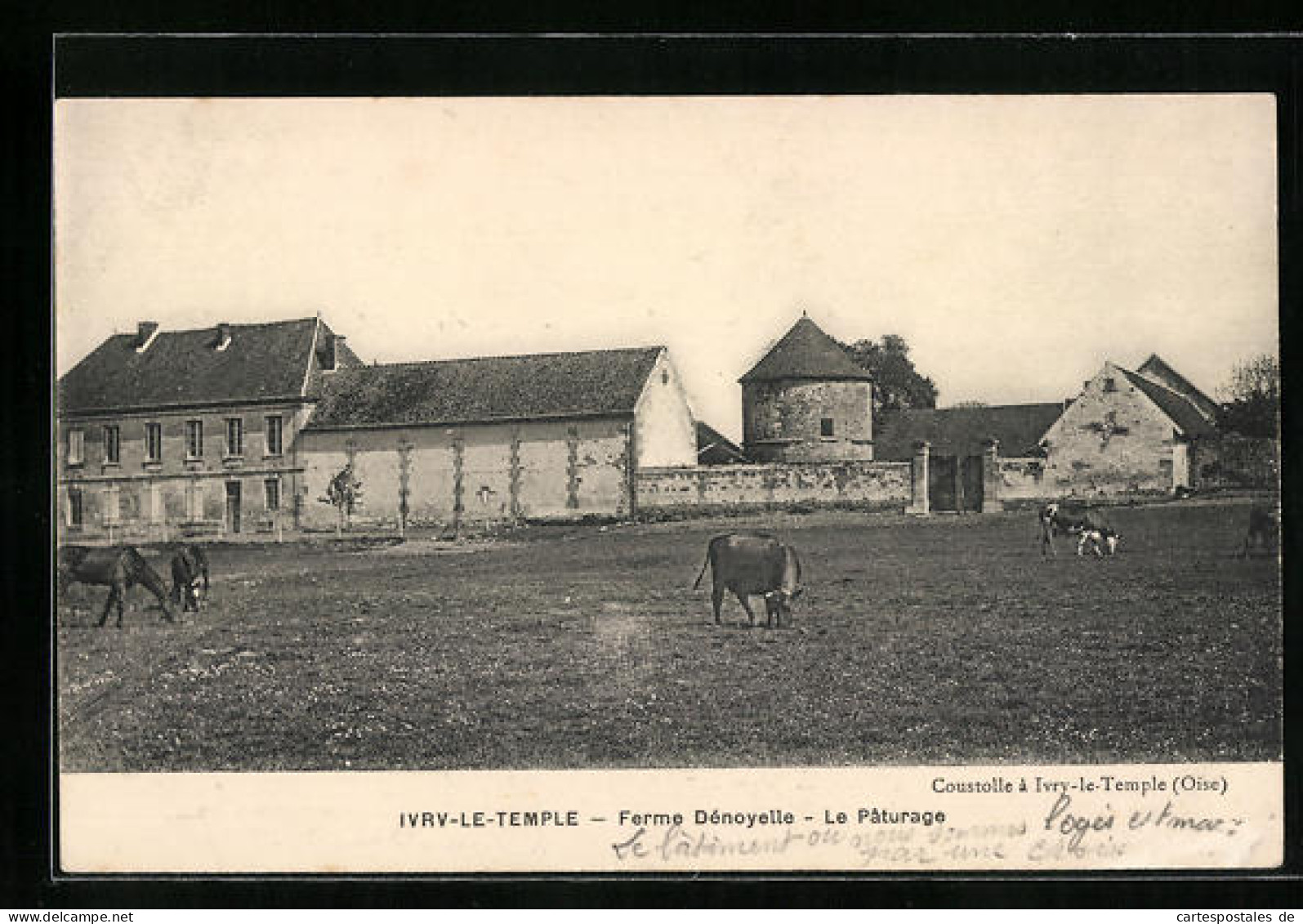 CPA Ivry-le-Temple, Ferme Dénoyelle, Le Paturage  - Other & Unclassified