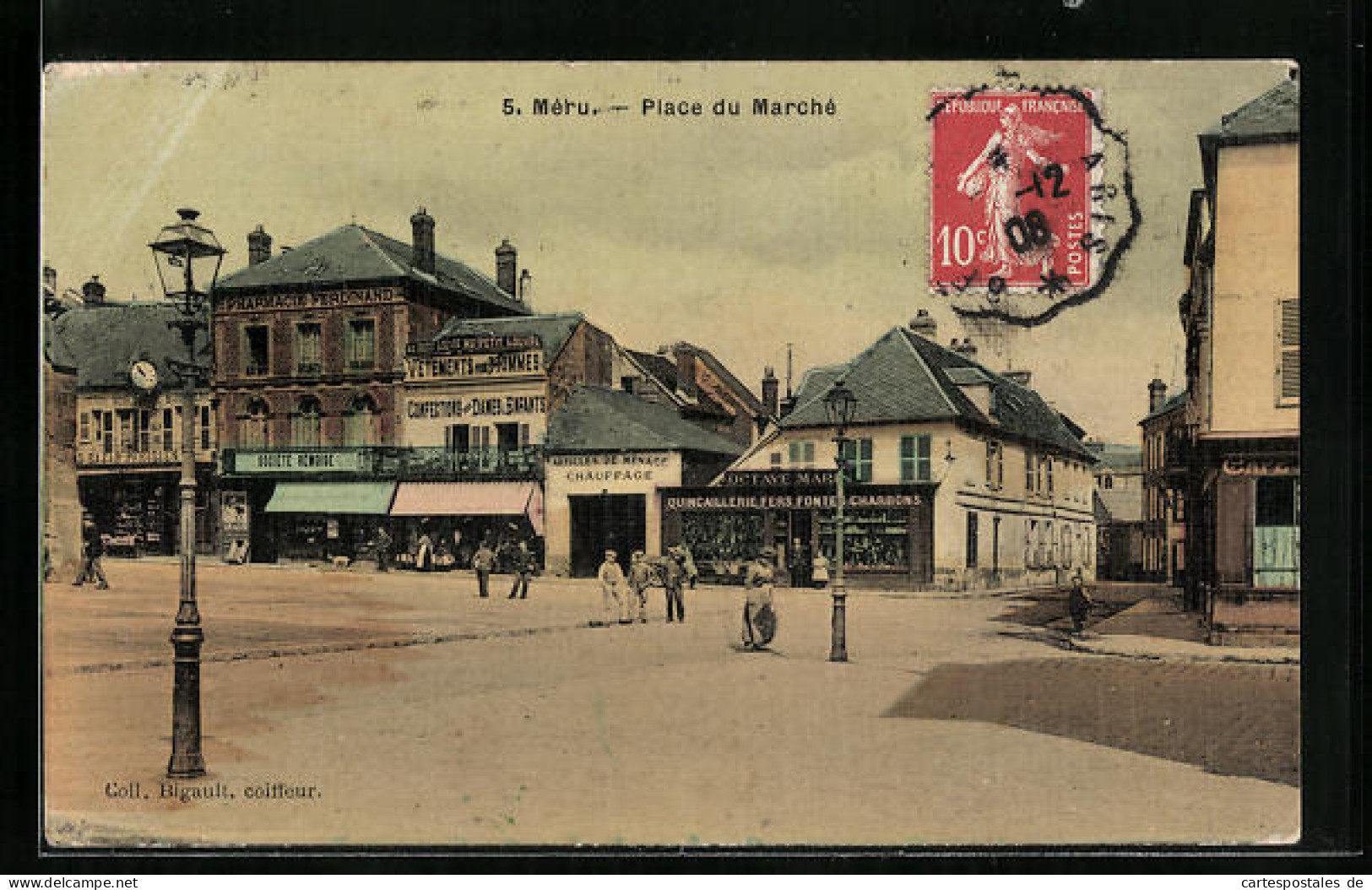 CPA Méru, Place Du Marché  - Altri & Non Classificati