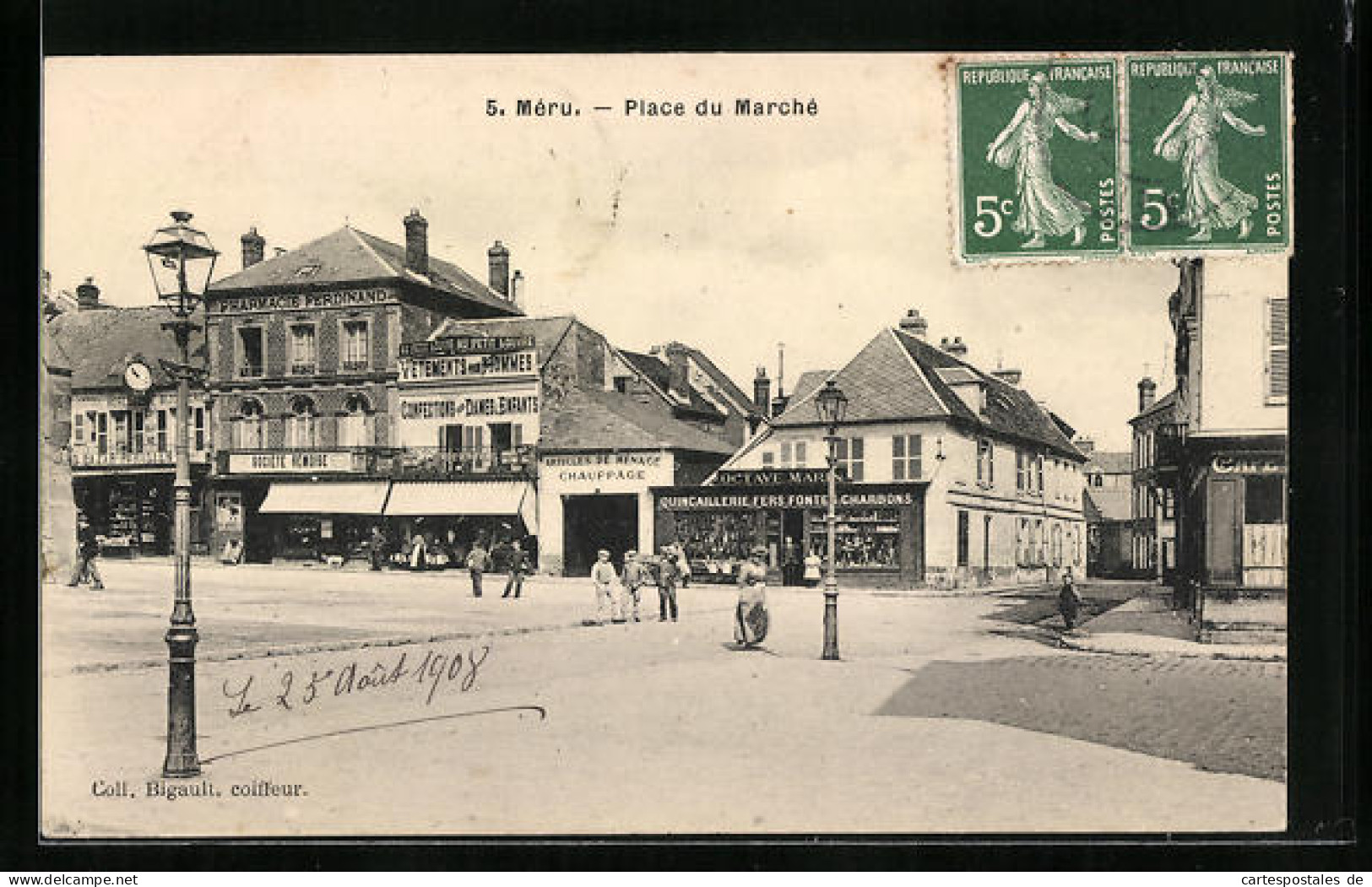 CPA Méru, Place Du Marché  - Sonstige & Ohne Zuordnung