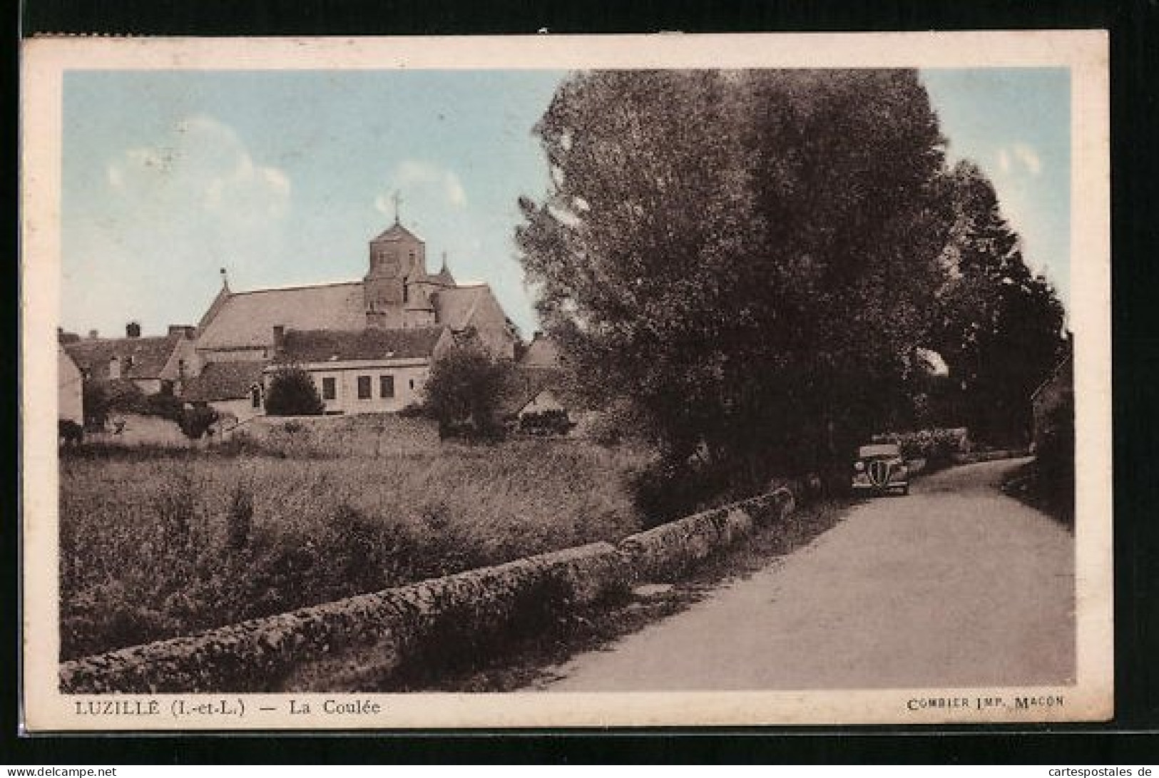 CPA Luzille, La Coulee, L`Eglise  - Other & Unclassified