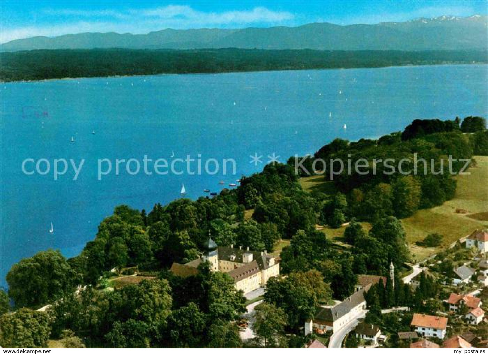 72754053 Bernried Starnberger See Kloster Und Bildungshaus Fliegeraufnahme Bernr - Sonstige & Ohne Zuordnung