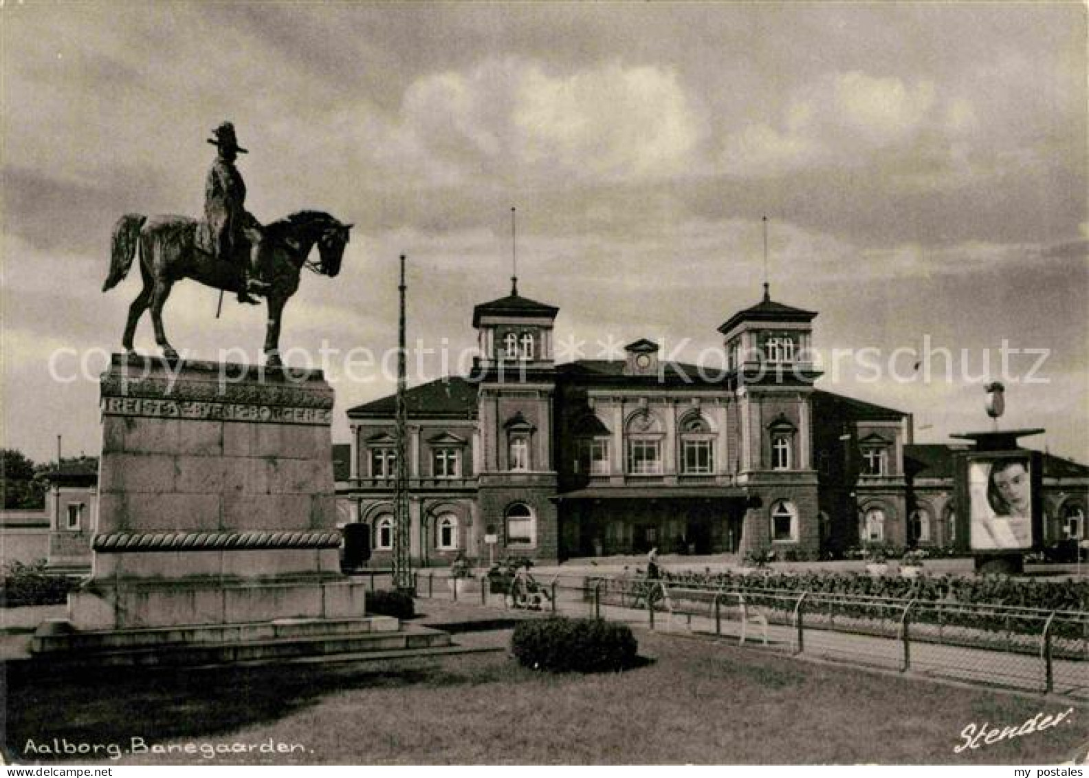 72754005 Aalborg Banegaarden Denkmal Reiterstandbild Aalborg - Denmark