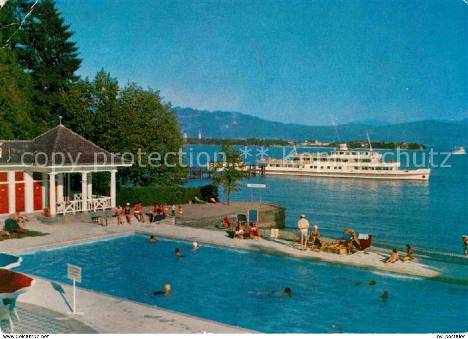 72753992 Bad Schachen Lindau Hotel Am See Swimming Pool Faehre Aeschach - Lindau A. Bodensee